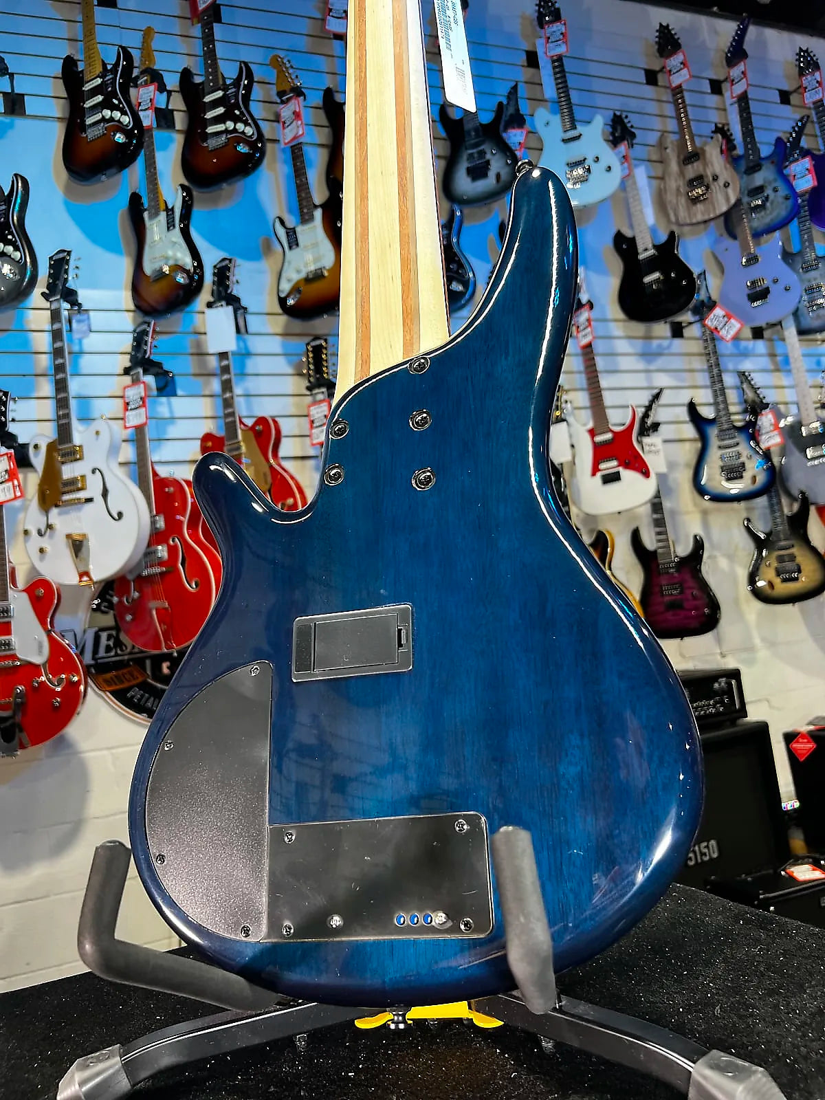 Ibanez Bass Workshop SRAS7 Ashula 7-string Bass Guitar - Cosmic Blue Starburst Shipping 474 GET PLEK’D Free!