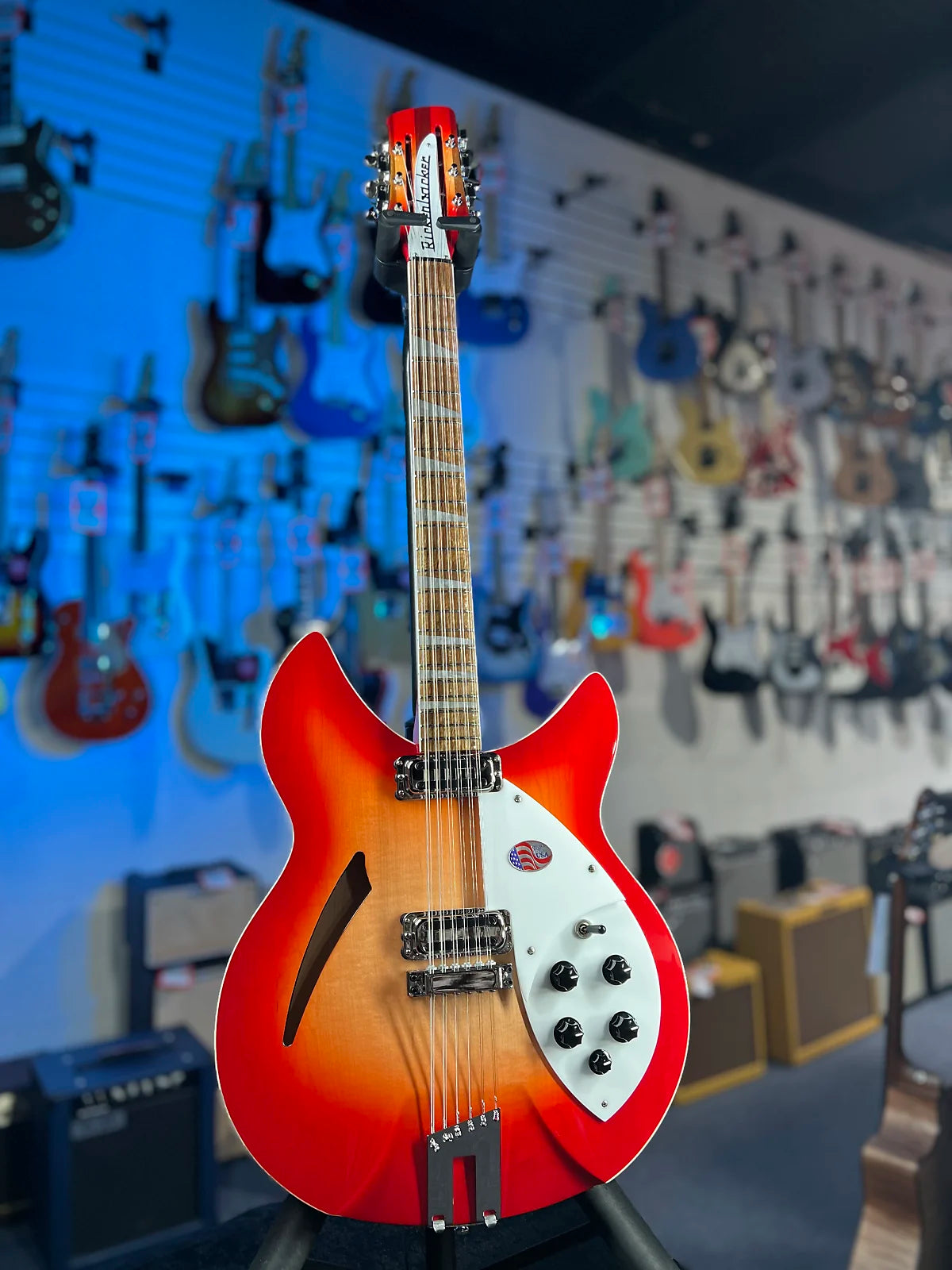 New 2025 Rickenbacker 360/12C63 12-String 360, Fireglo, with OHSCase, Free Ship 691