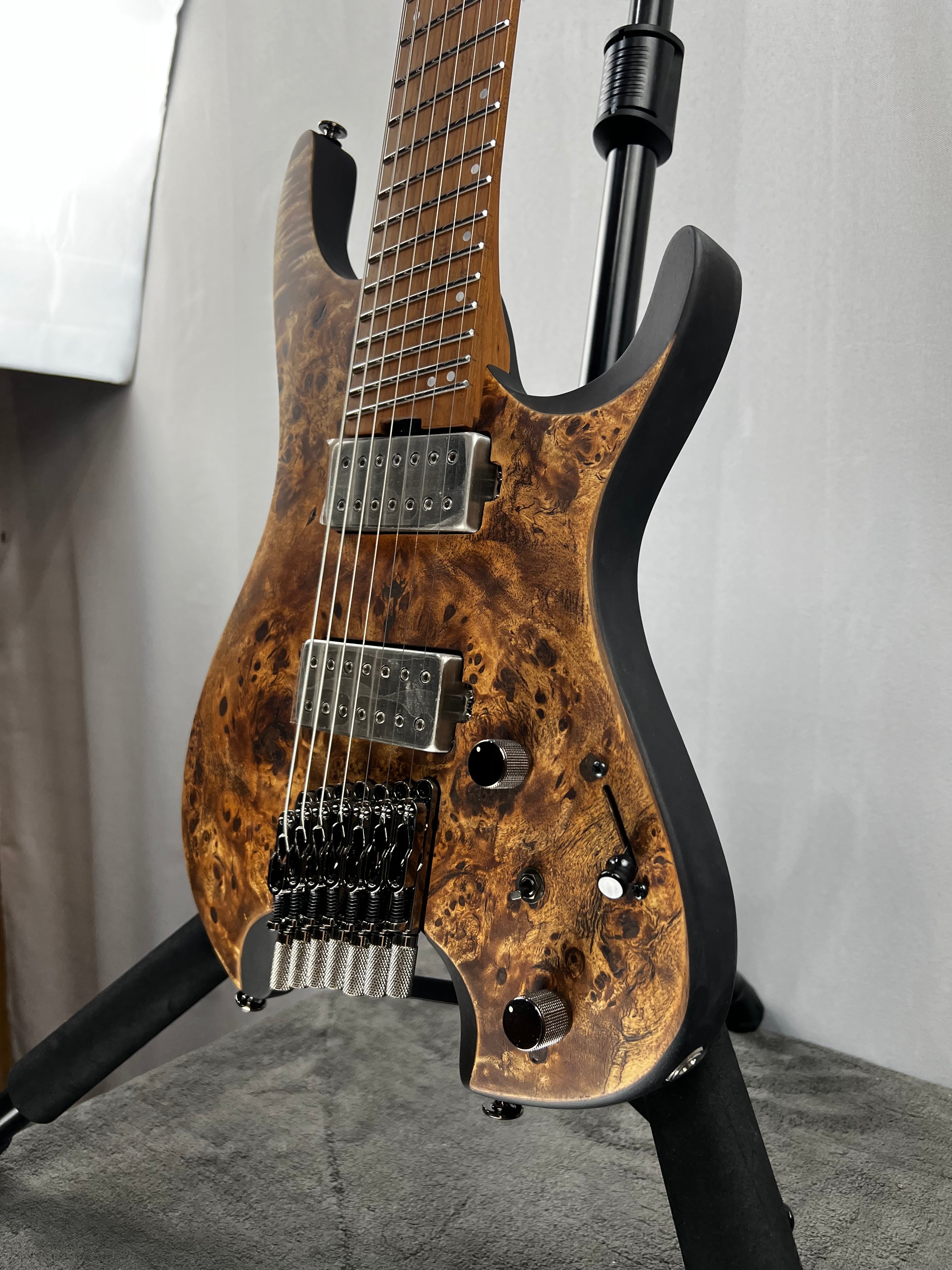 QX527PB 7-string Electric Guitar - Antique Brown Stain #144