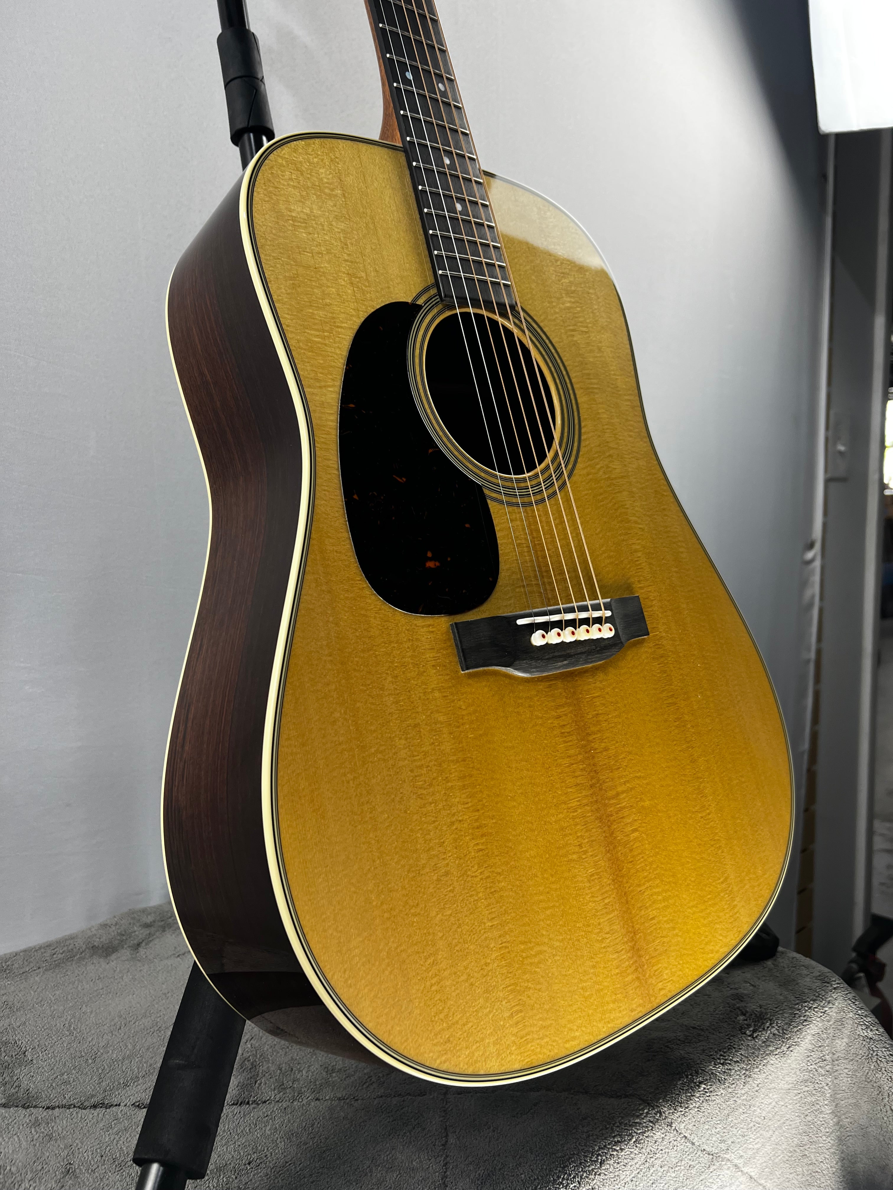 D-28 Left-Handed Standard Series Acoustic Guitar - Natural with Aging Toner (2025) #873 GET PLEK'D!