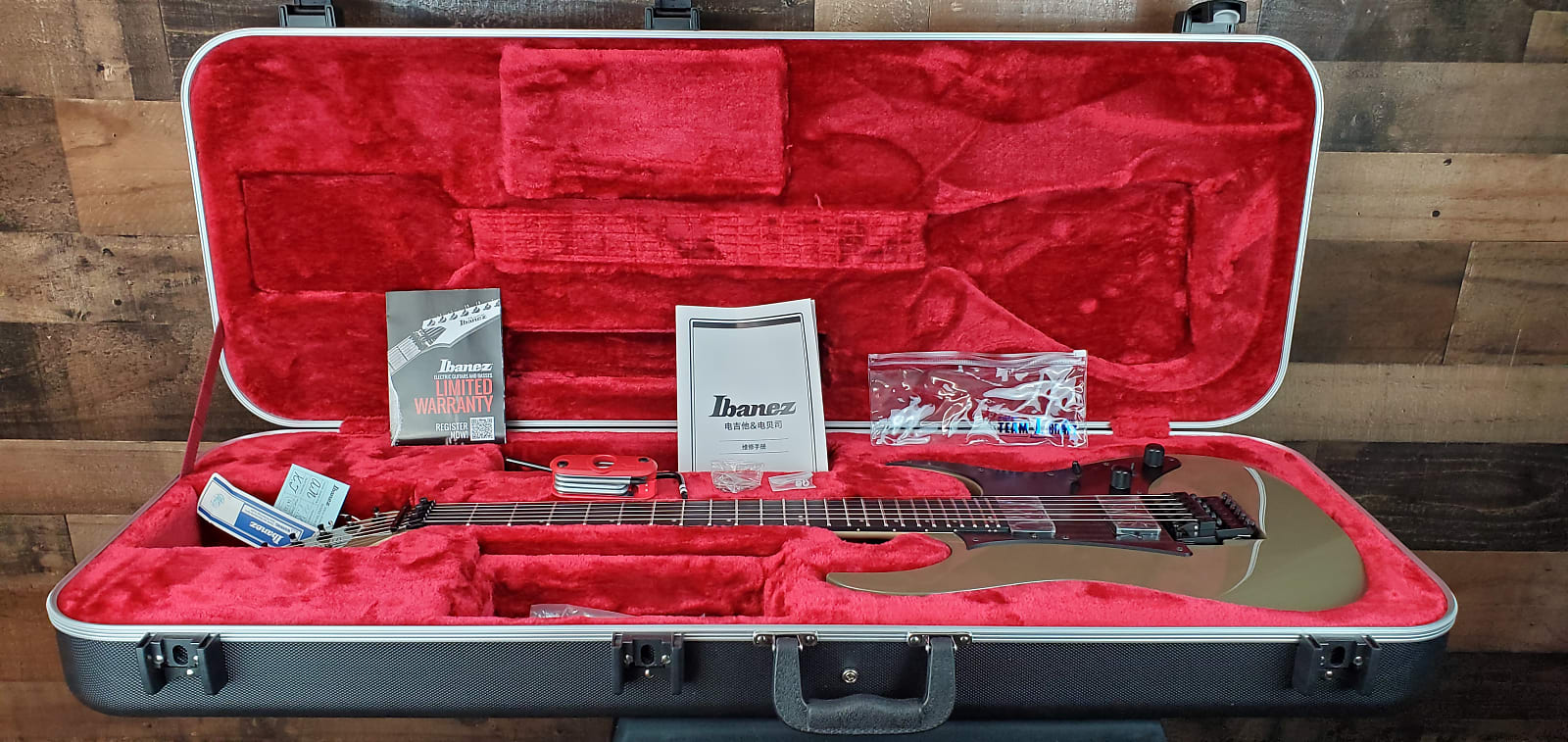 Ibanez Prestige RGR5130KM, Kahki Metallic, Hard Shell Case, 512