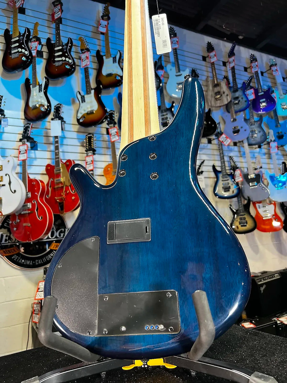 Ibanez Bass Workshop SRAS7 Ashula 7-string Bass Guitar - Cosmic Blue Starburst Shipping 474 GET PLEK’D Free!