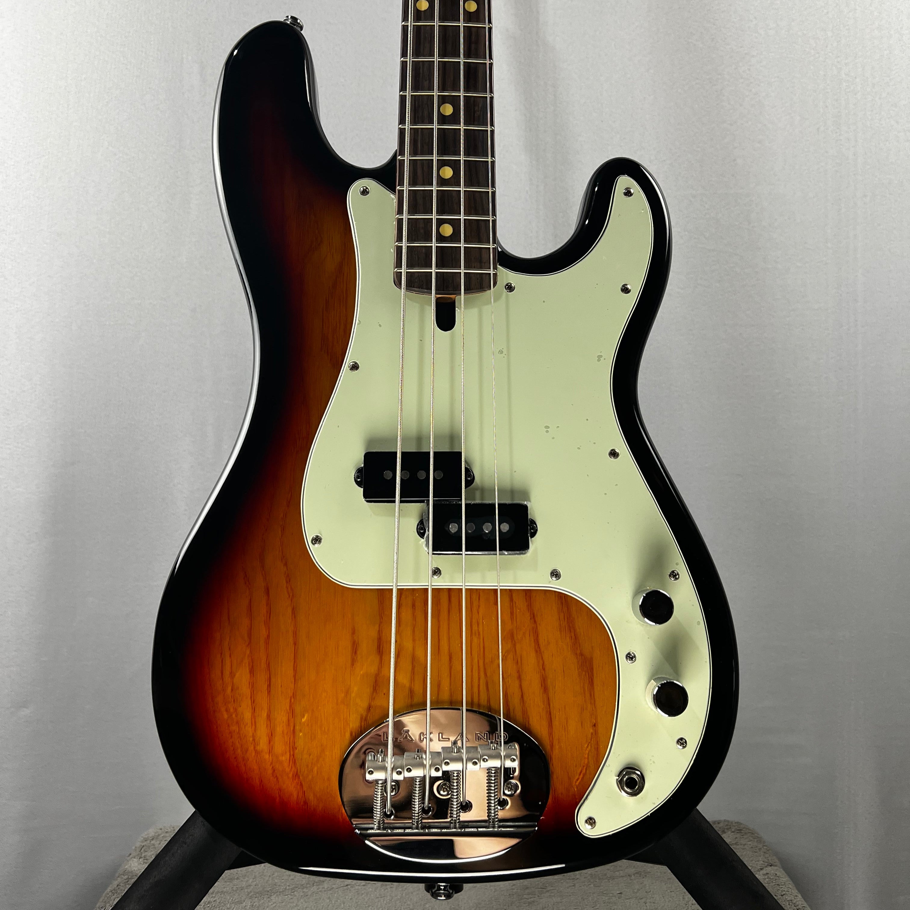 Skyline P style Vintage Bass - 3-Tone Sunburst #229 GET PLEK'D!