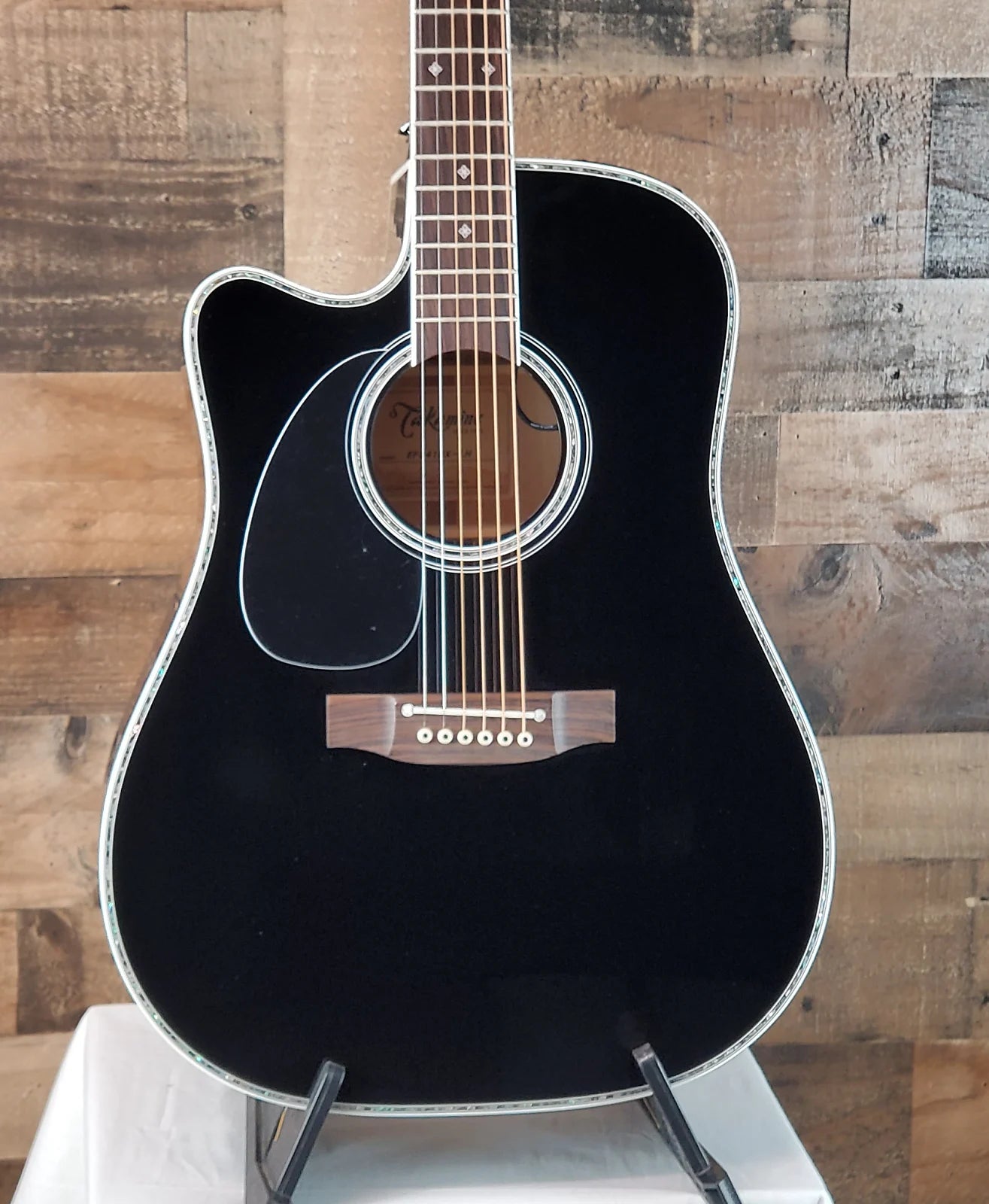 Takamine EF341DX-LH, Black, Acoustic-Electric, Left Handed