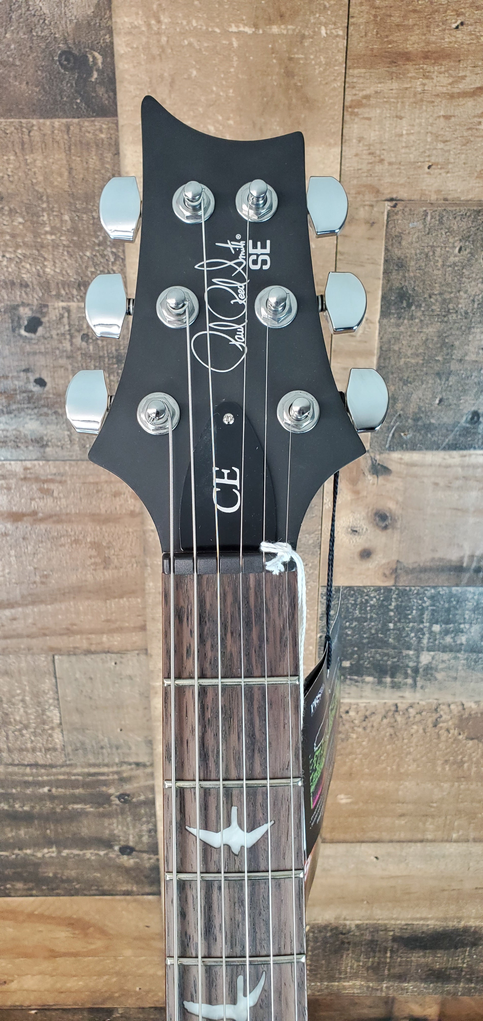 PRS SE CE 24, Standard Satin, Electric Guitar, Metallic Silver Satin, Gig Bag, 224