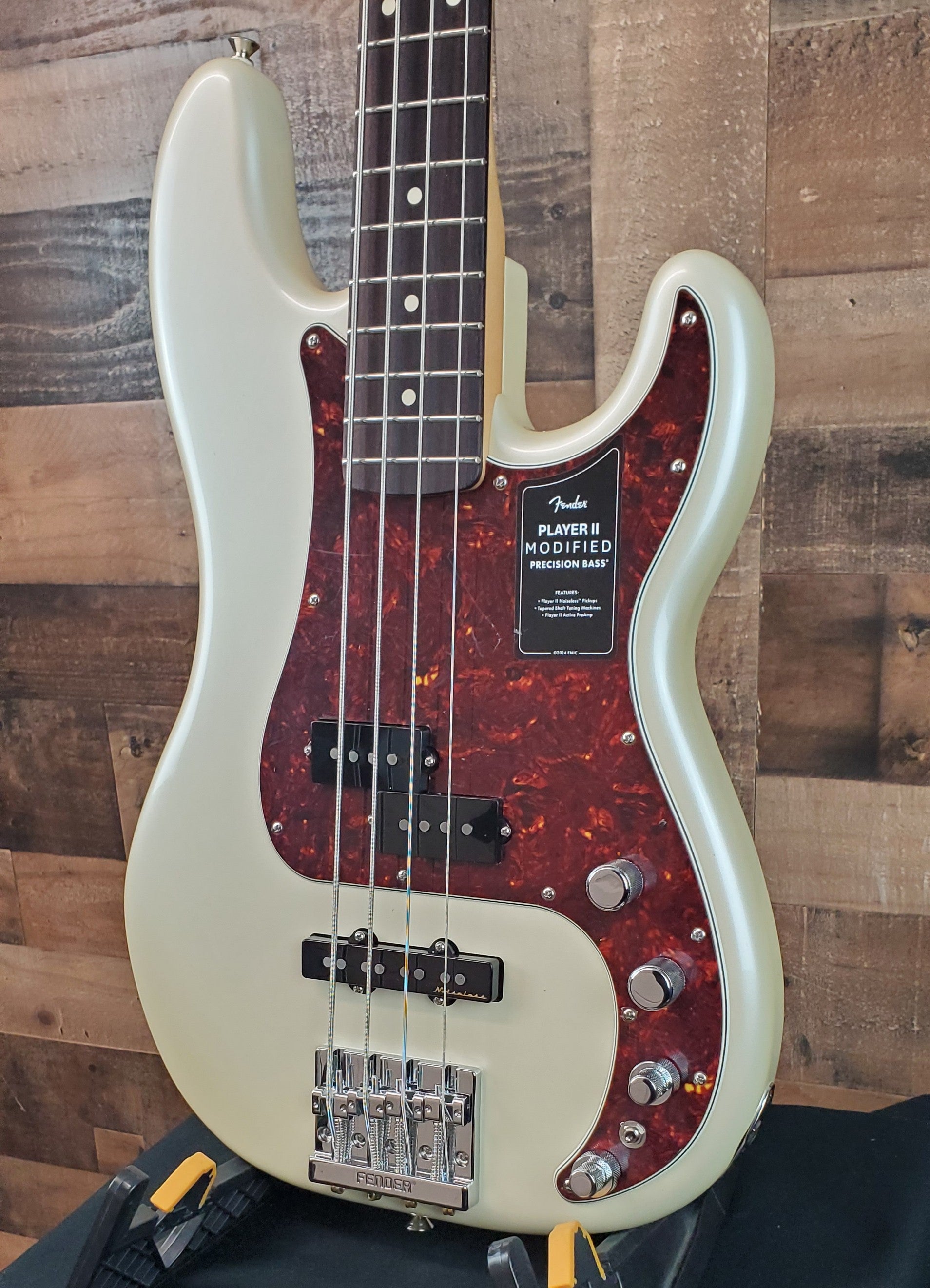 Player II Modified Active Precision Bass, Olympic Pearl, Gig Bag, 103