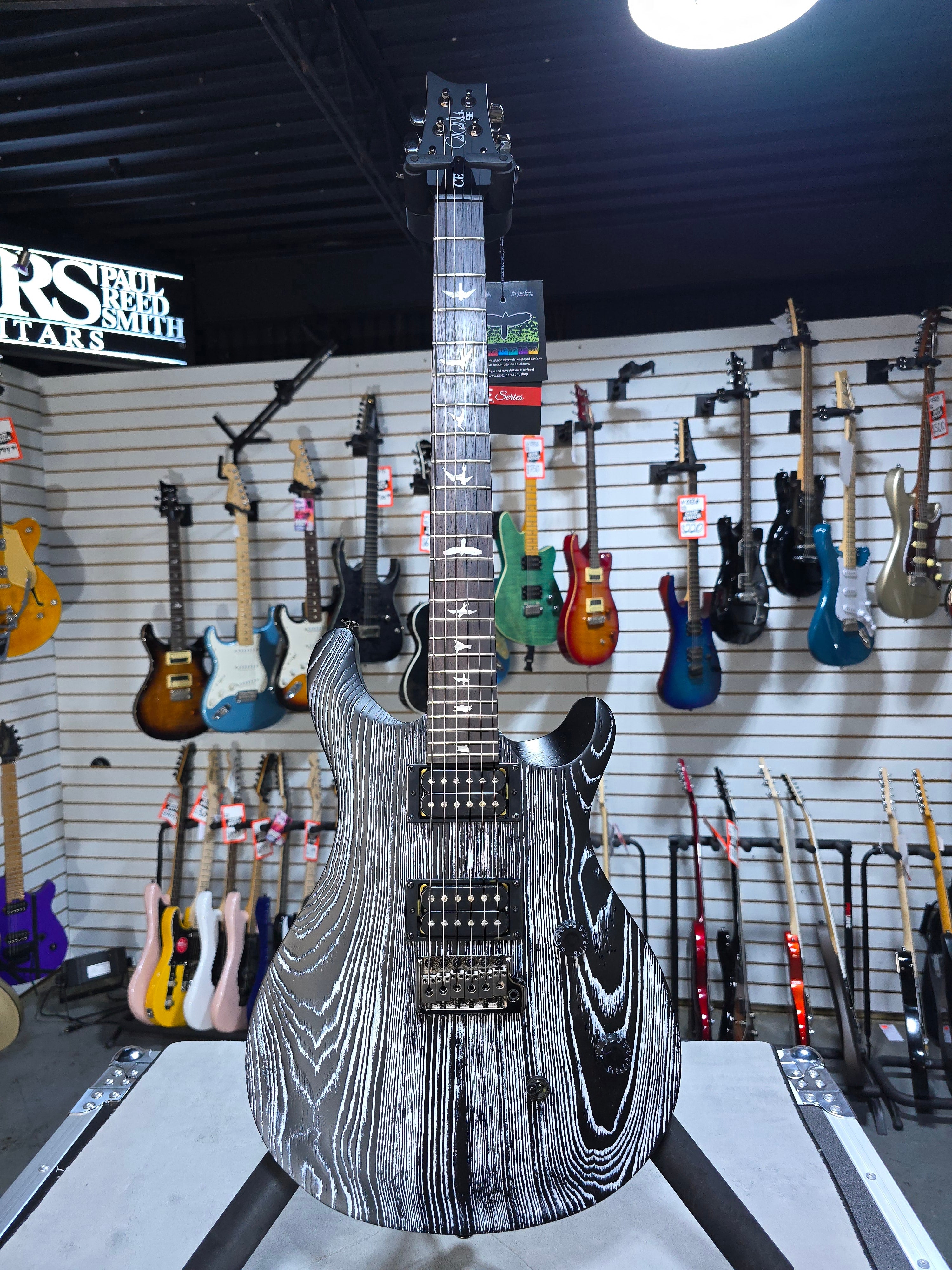SE Sandblasted CE 24 Electric Guitar - Sandblasted White, Limited Edition #086 GET PLEK'D!