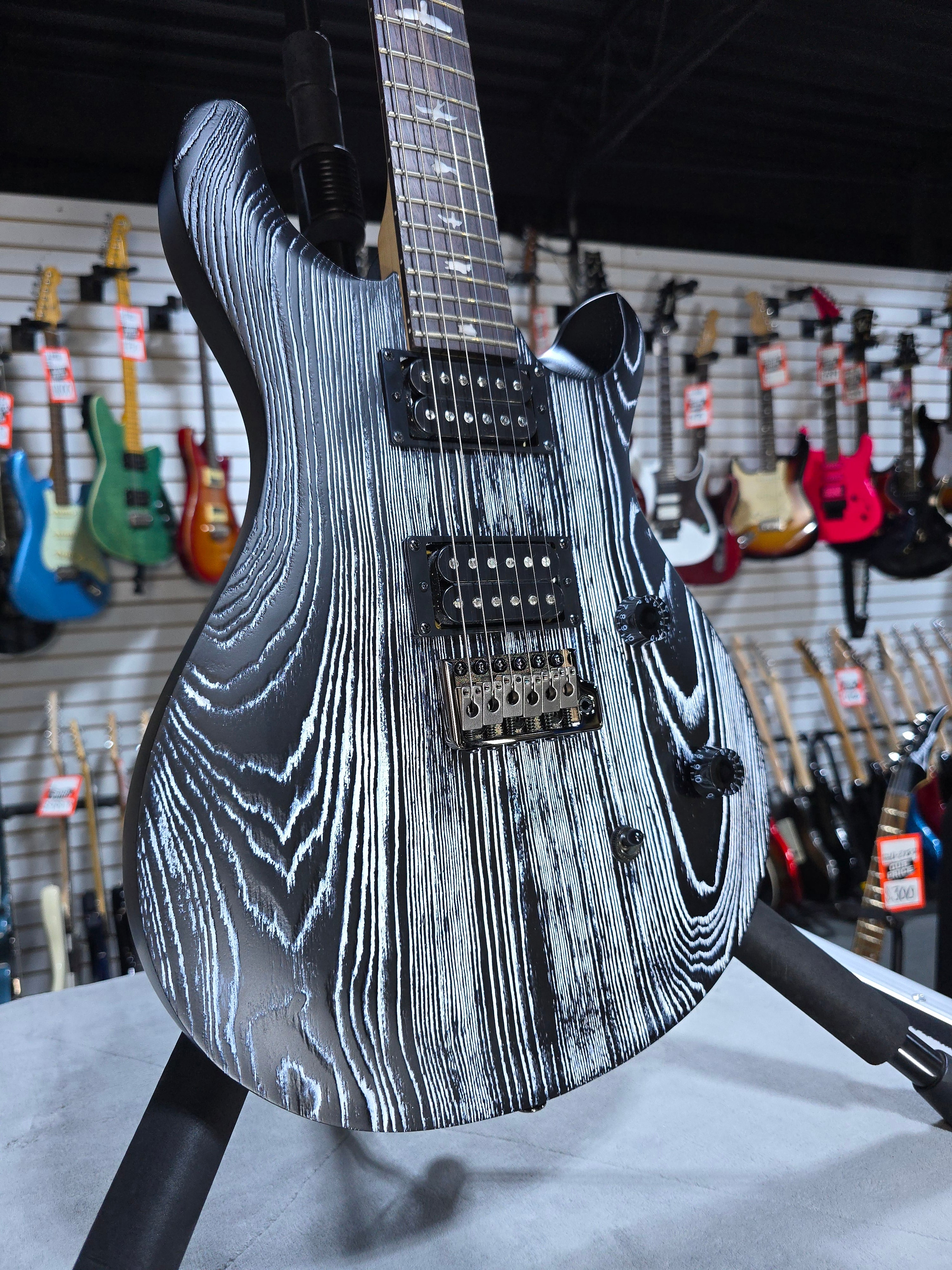SE Sandblasted CE 24 Electric Guitar - Sandblasted White, Limited Edition #086 GET PLEK'D!