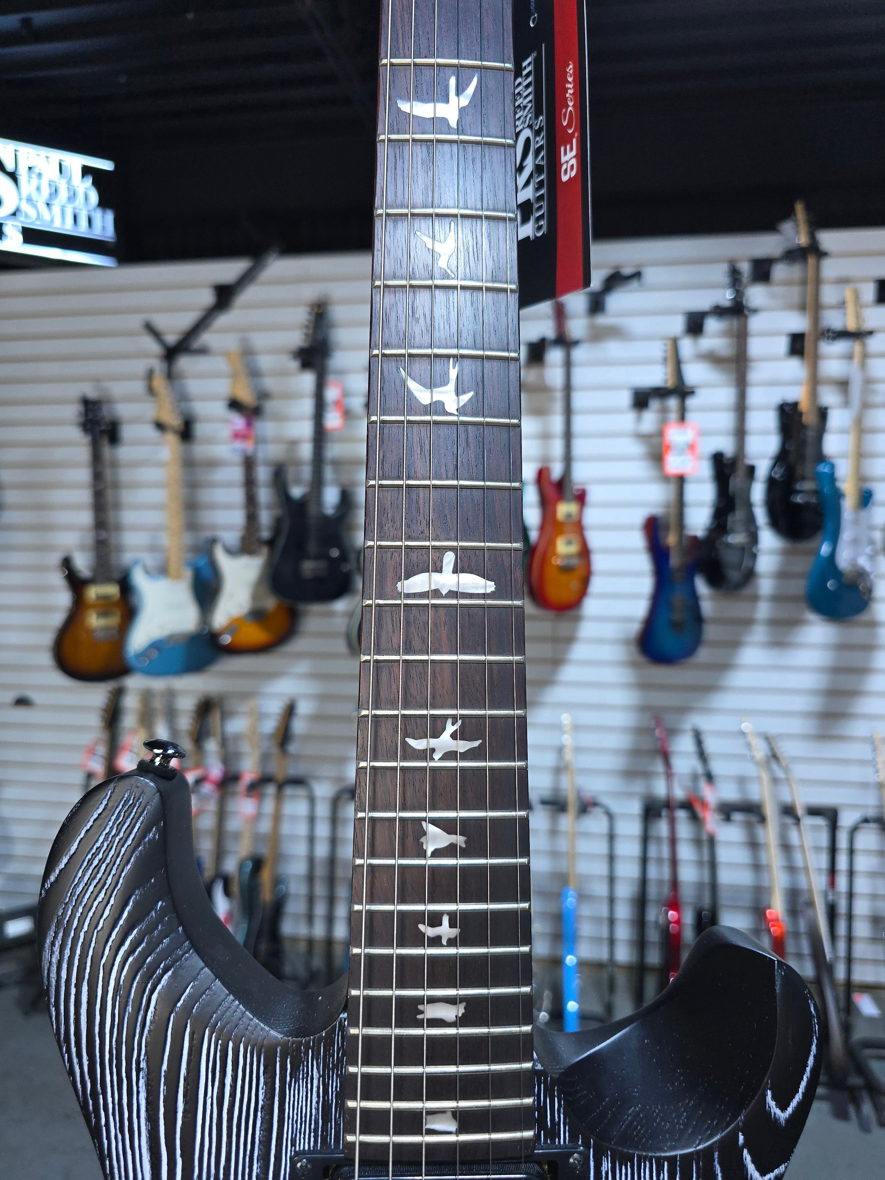 SE Sandblasted CE 24 Electric Guitar - Sandblasted White, Limited Edition #086 GET PLEK'D!