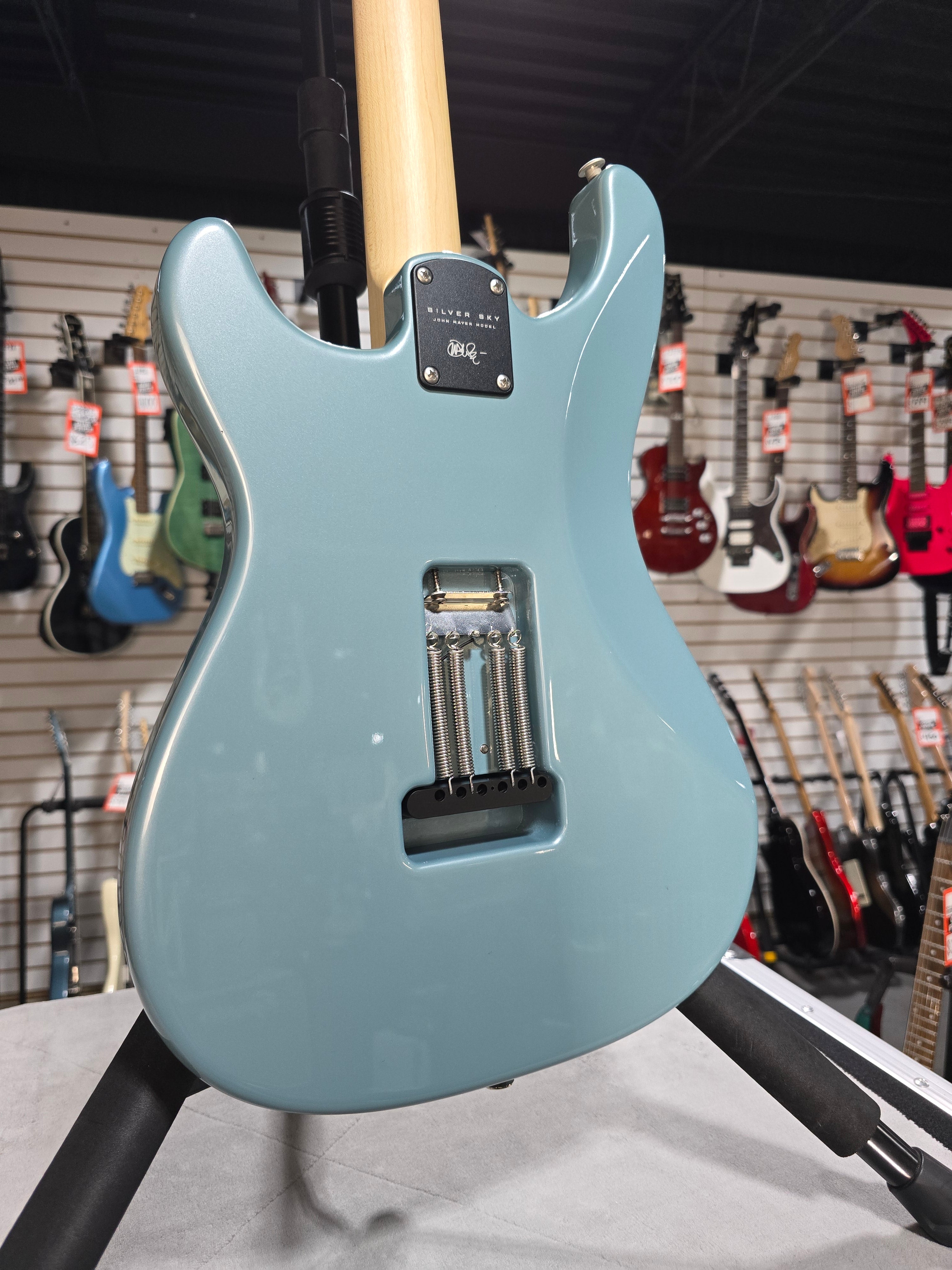 Silver Sky Electric Guitar - Polar Blue with Maple Fingerboard #920 GET PLEK'D!