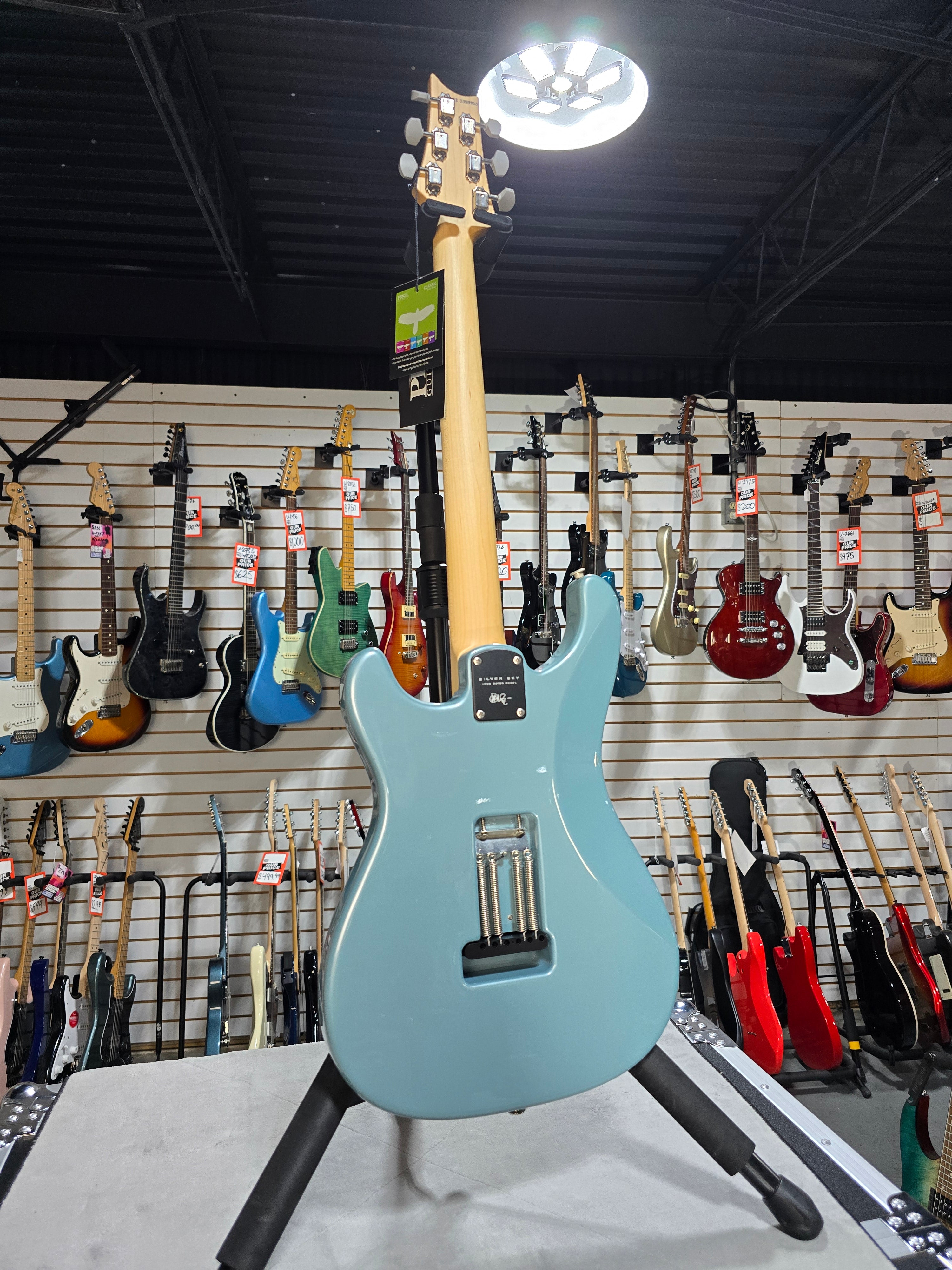 Silver Sky Electric Guitar - Polar Blue with Maple Fingerboard #920 GET PLEK'D!