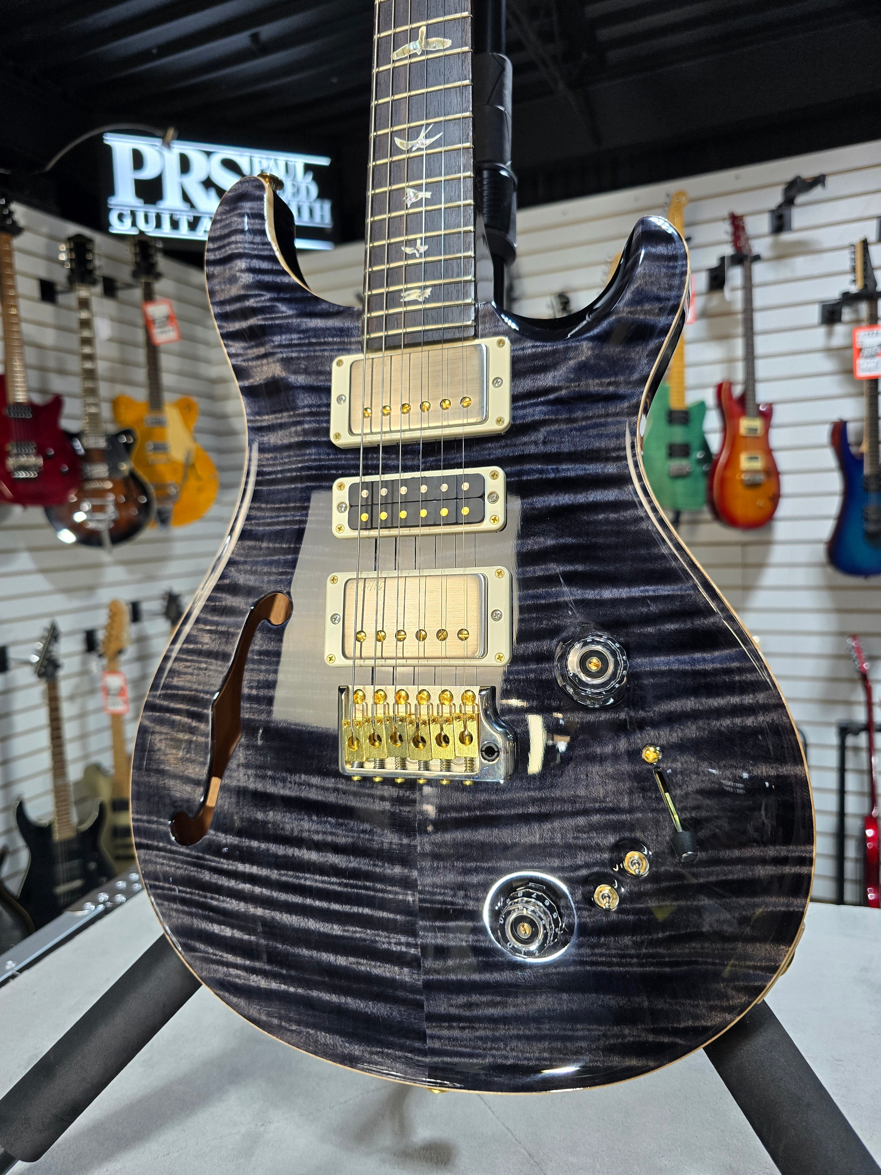 Special Semi-Hollow Electric Guitar - Gray Black, 10-Top #273 GET PLEK'D!