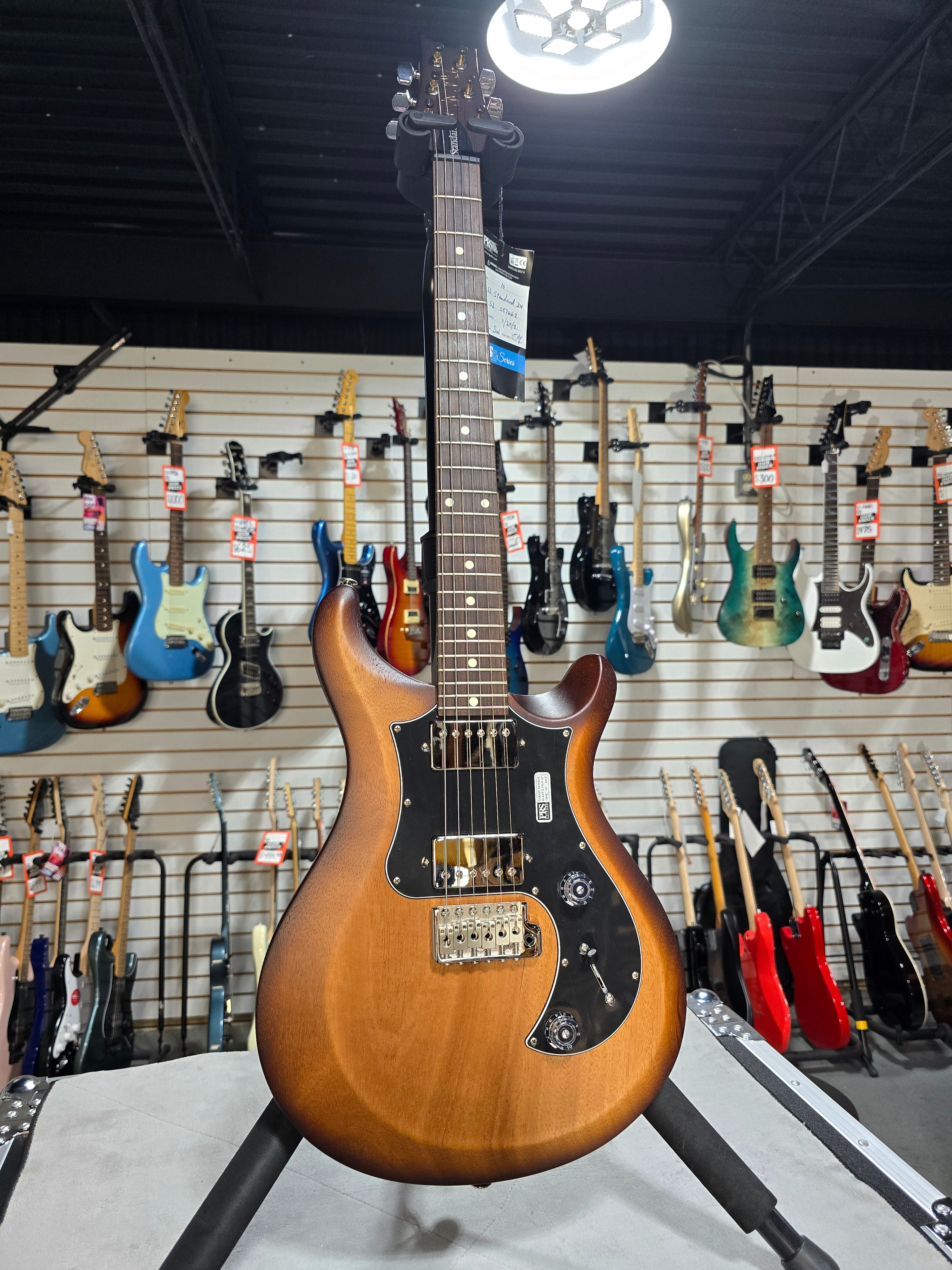 S2 Standard 24 Electric Guitar - Satin McCarty Tobacco Sunburst #662 GET PLEK'D!