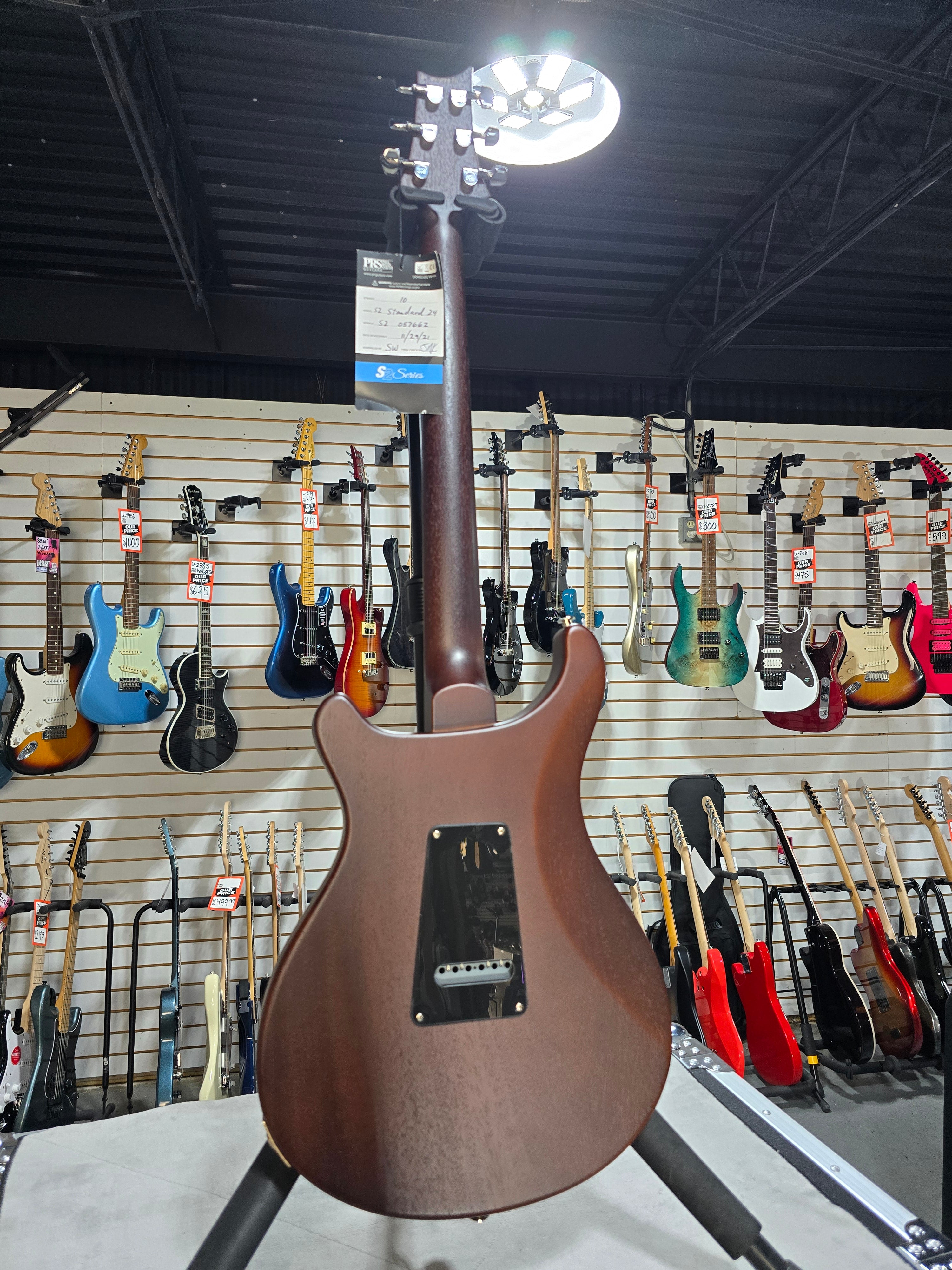 S2 Standard 24 Electric Guitar - Satin McCarty Tobacco Sunburst #662 GET PLEK'D!