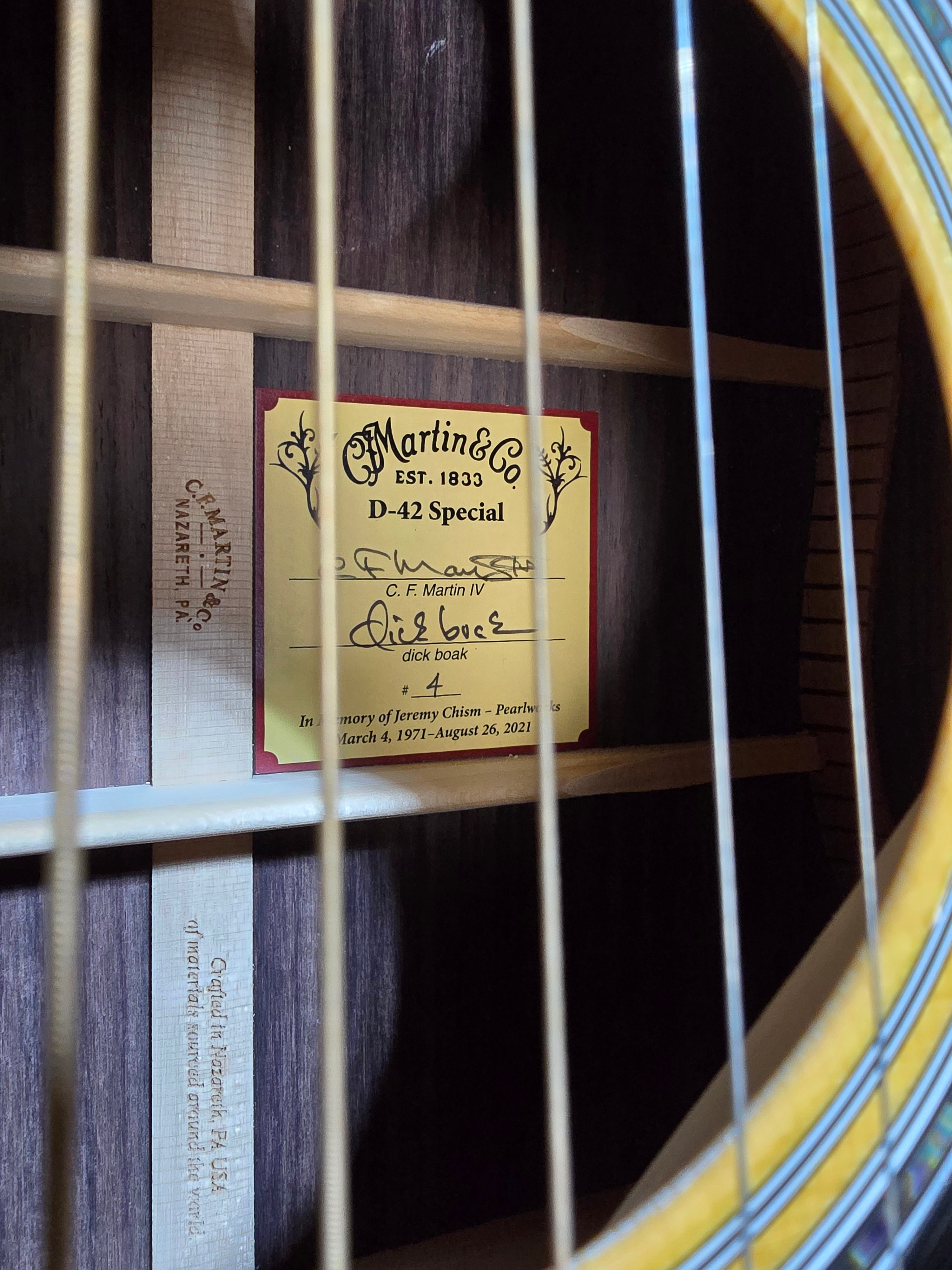Martin D-42 Special Acoustic Guitar - Natural - OHSC