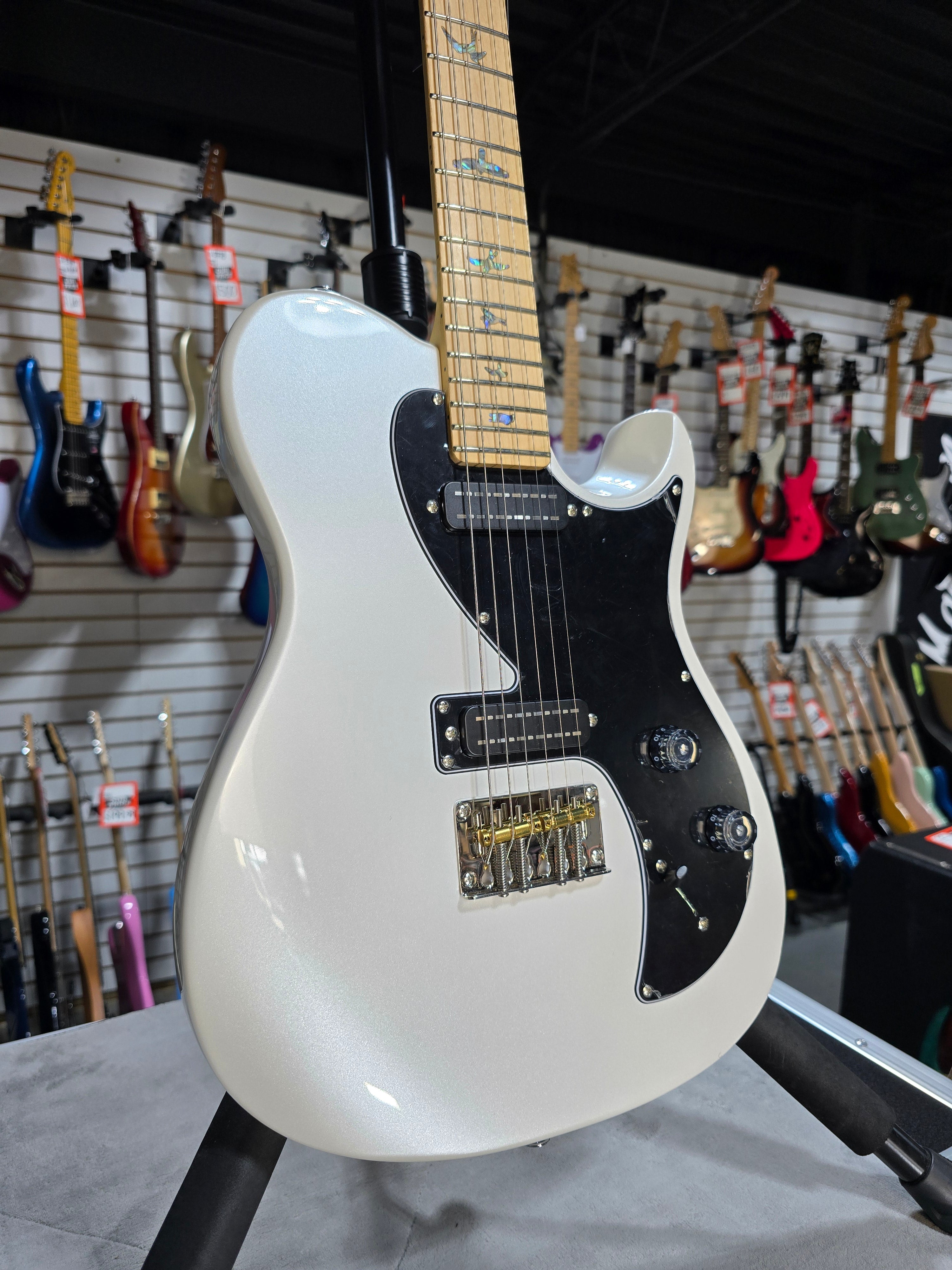 PRS SE NF 53 - White Pearl w/ Maple Fingerboard w/ Gig Bag & PLEK*D #797