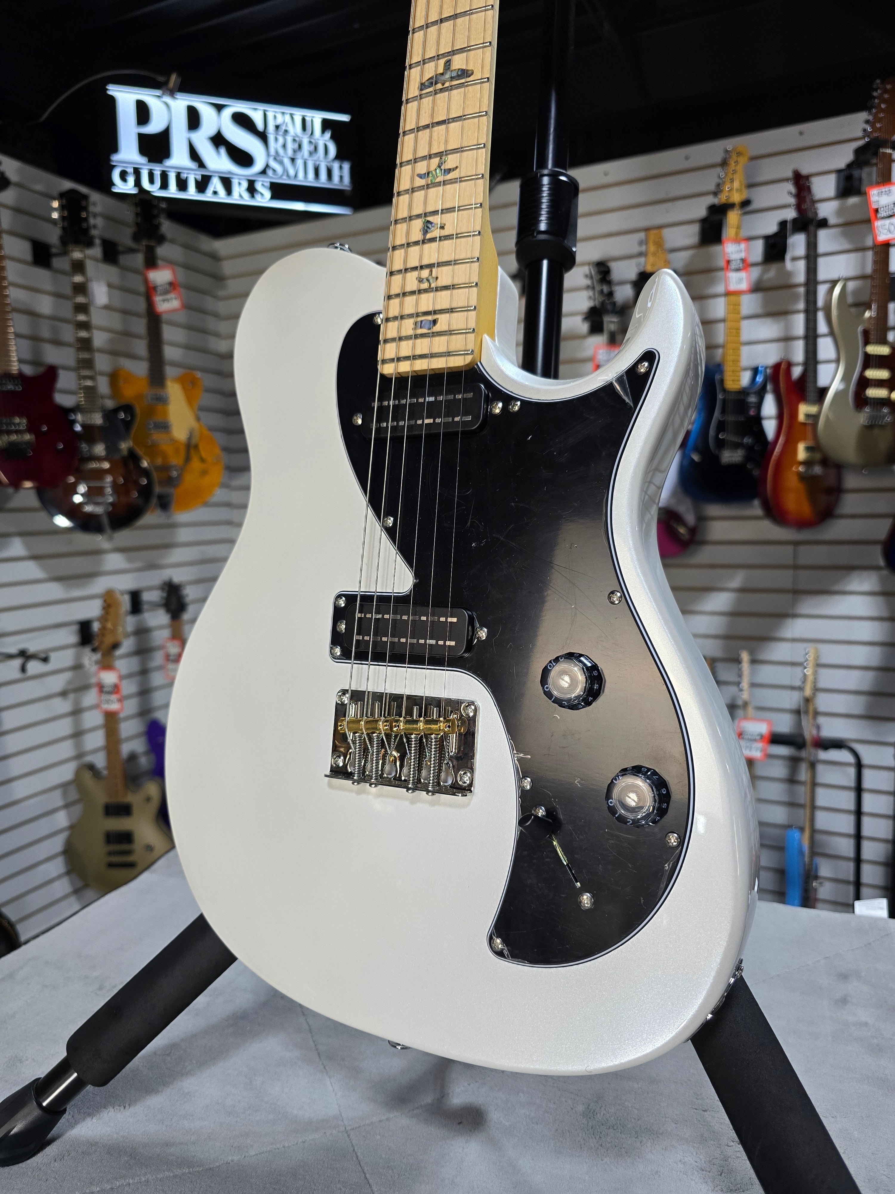 PRS SE NF 53 - White Pearl w/ Maple Fingerboard w/ Gig Bag & PLEK*D #797