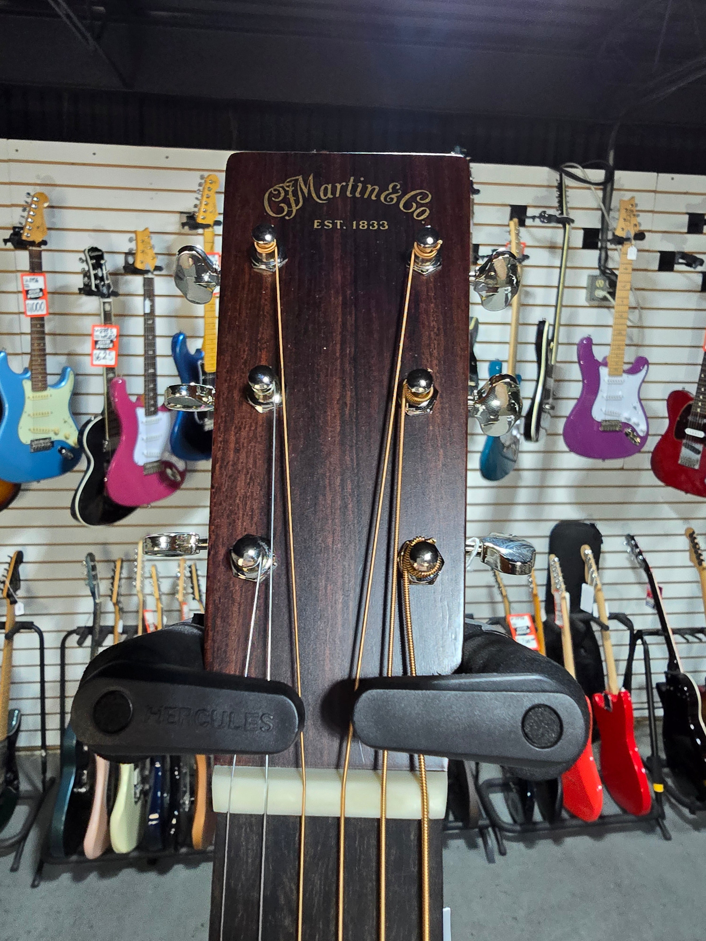 Martin D-28 Satin Standard Series Left Handed Acoustic Guitar - Satin Natural with Aging Toner (2025) w/OHSC & PLEK*D #407