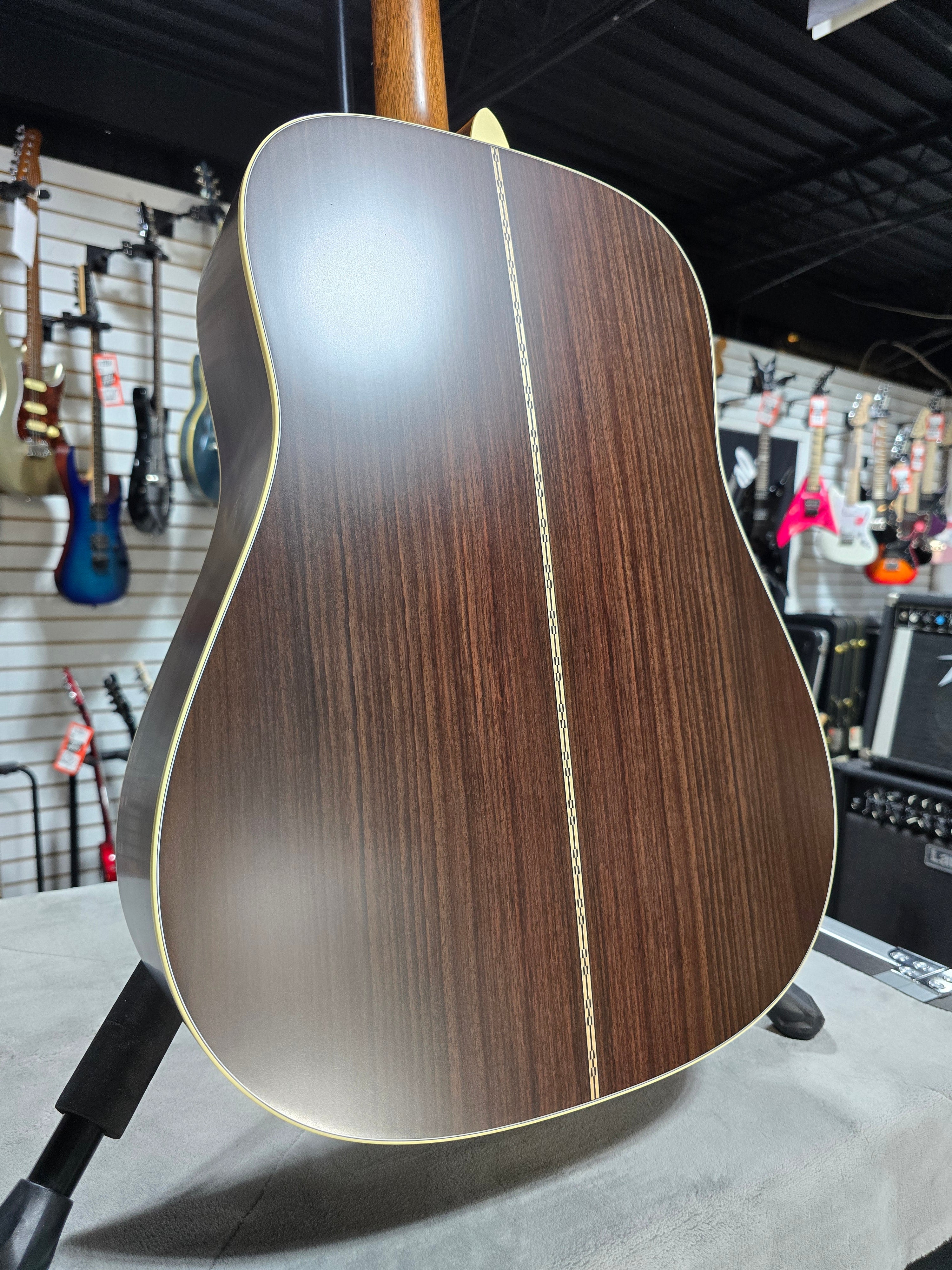 Martin D-28 Satin Standard Series Left Handed Acoustic Guitar - Satin Natural with Aging Toner (2025) w/OHSC & PLEK*D #407