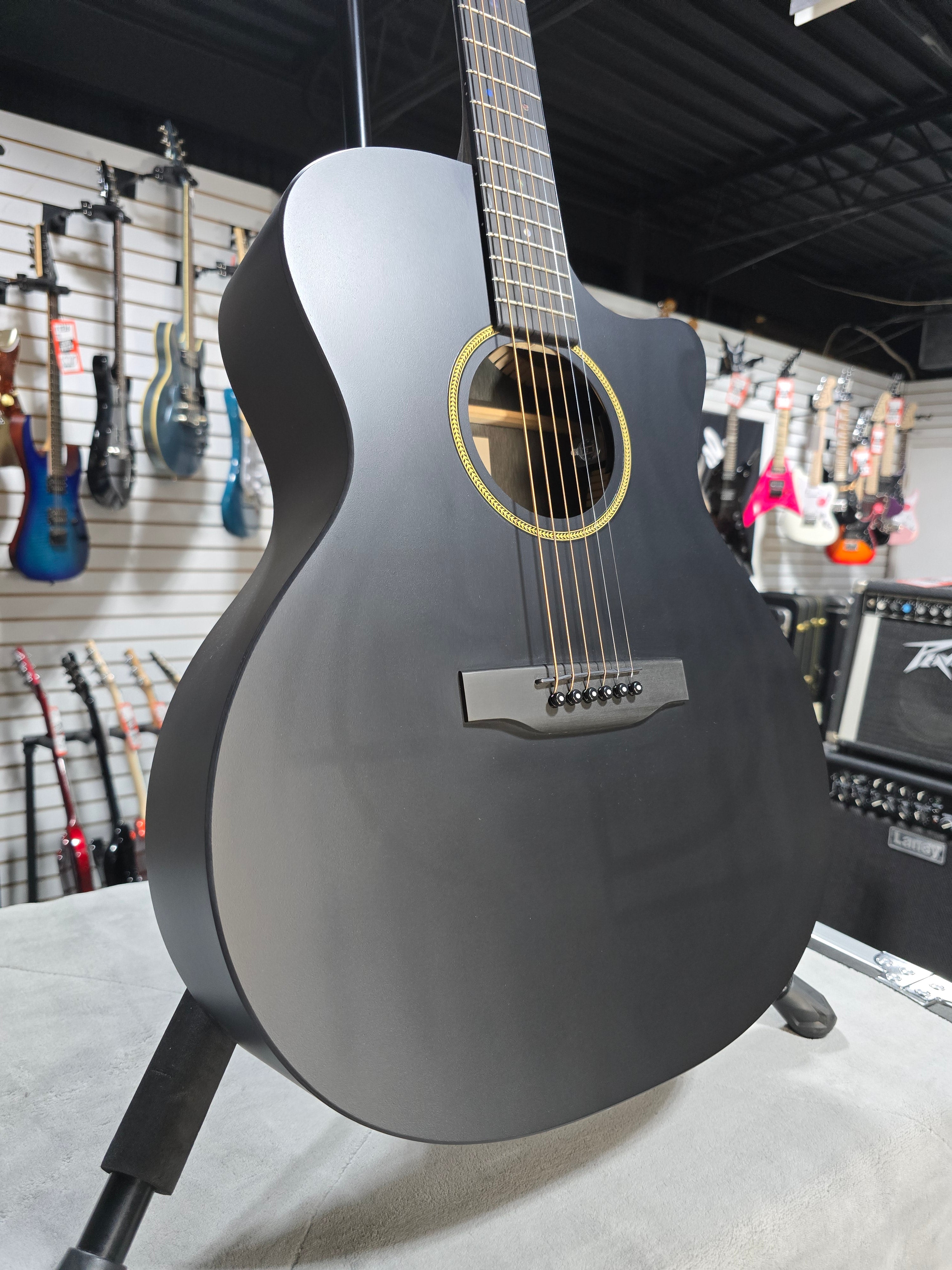 Martin GPC-X1E Grand Performance Acoustic-electric Guitar - Black w/Gig Bag & PLEK*D #119