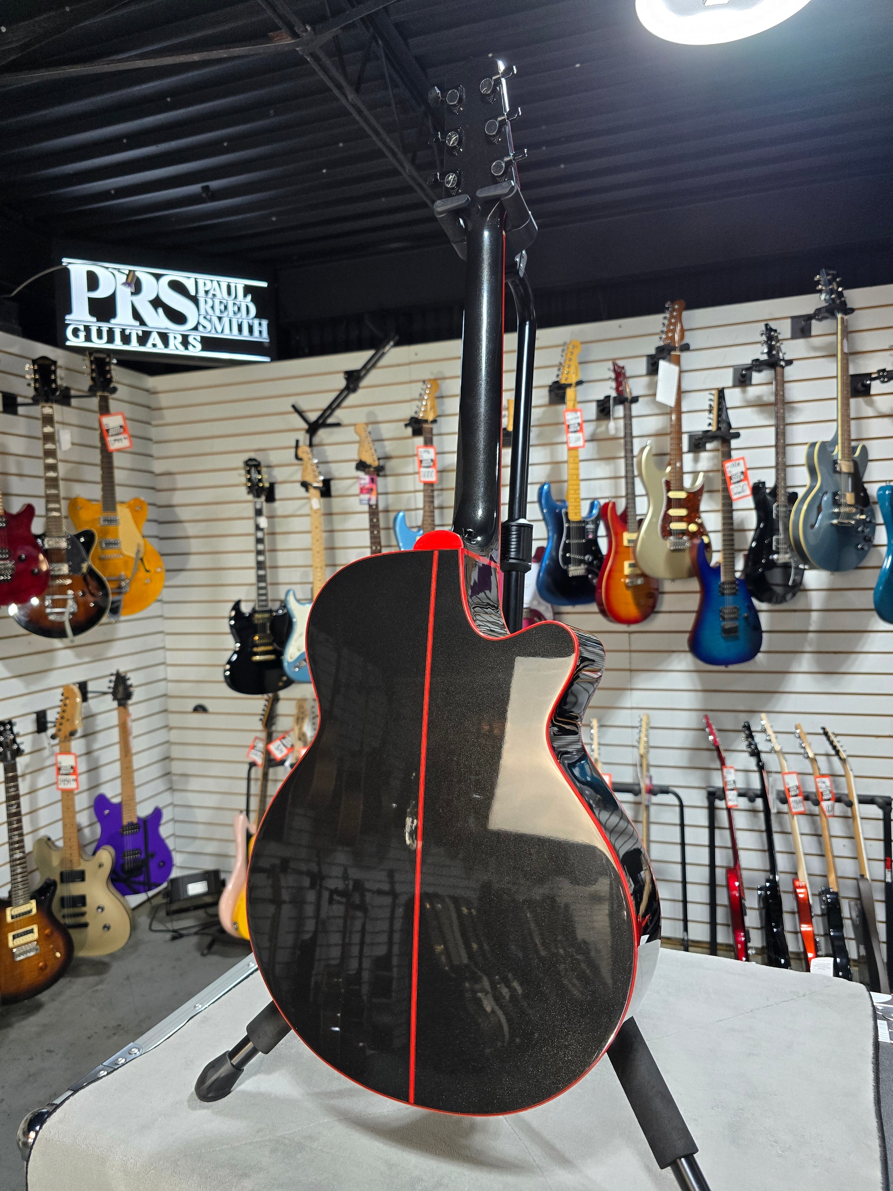 Takamine GF49CE FXC Left-handed Acoustic-electric guitar - Cosmic Black & PLEK*D #772