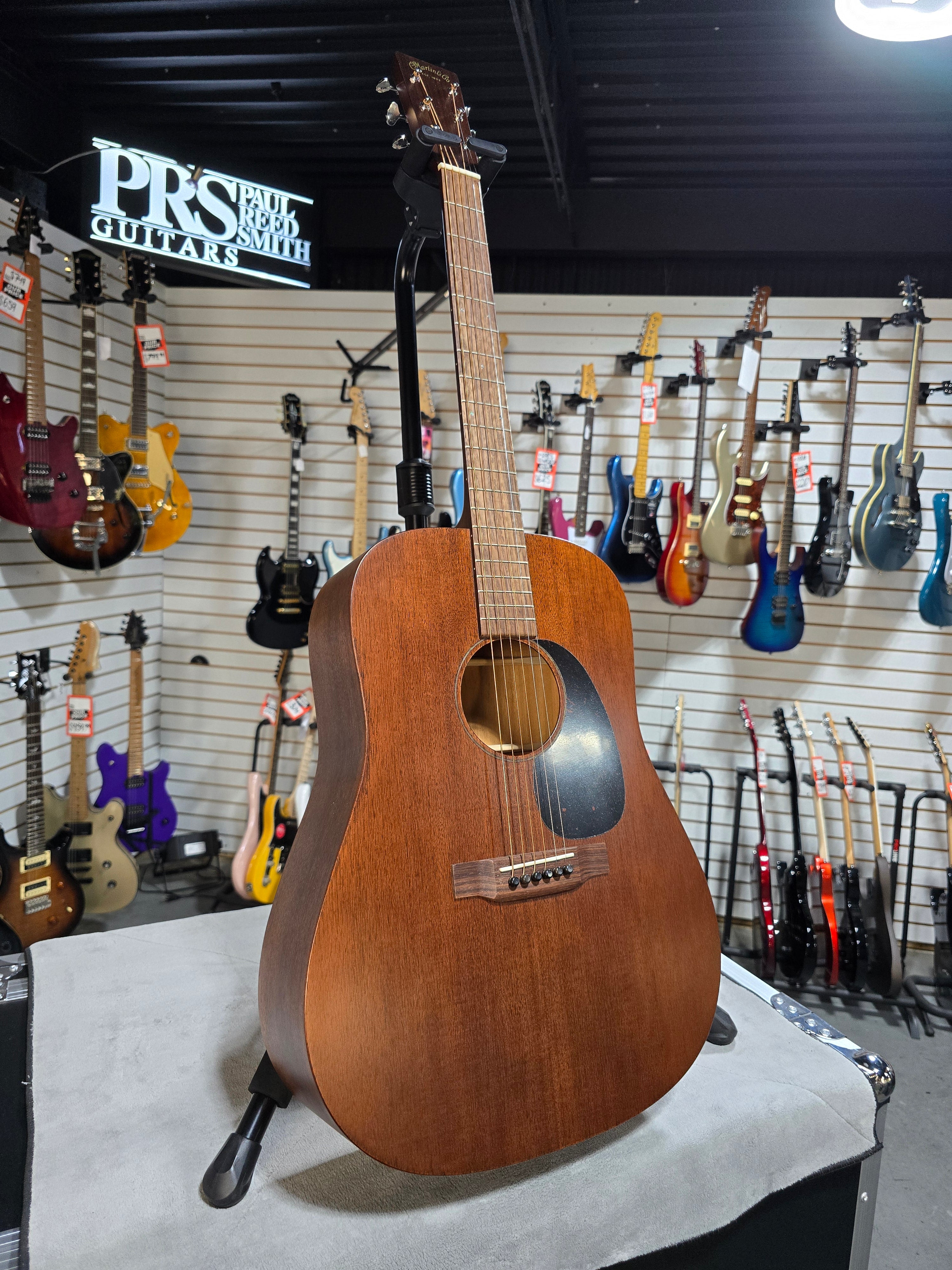 Martin D-15M Mahogany Dreadnought Acoustic Guitar - Natural w/Gig Bag & PLEK*D #797