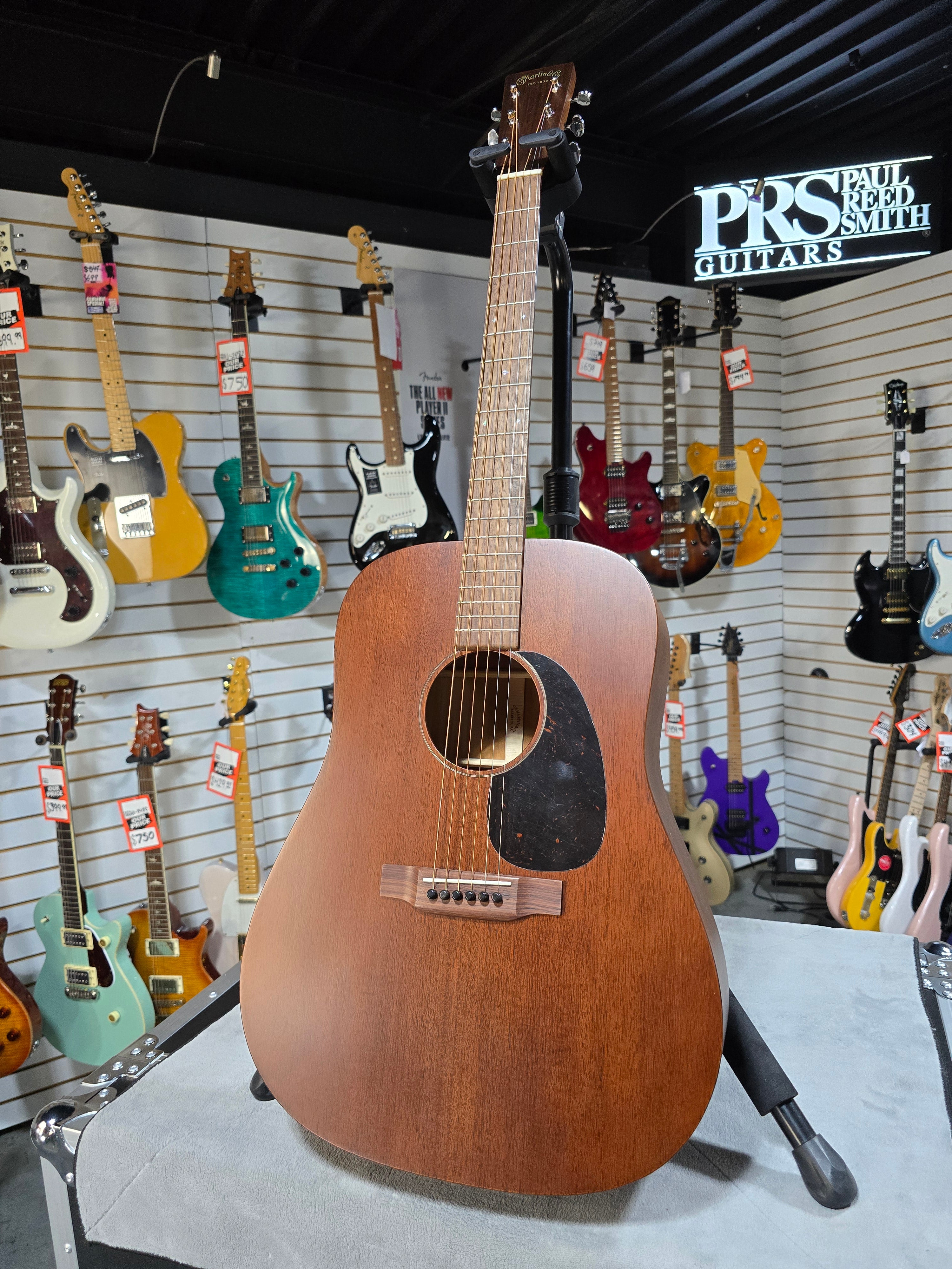 Martin D-15M Mahogany Dreadnought Acoustic Guitar - Natural w/Gig Bag & PLEK*D #797