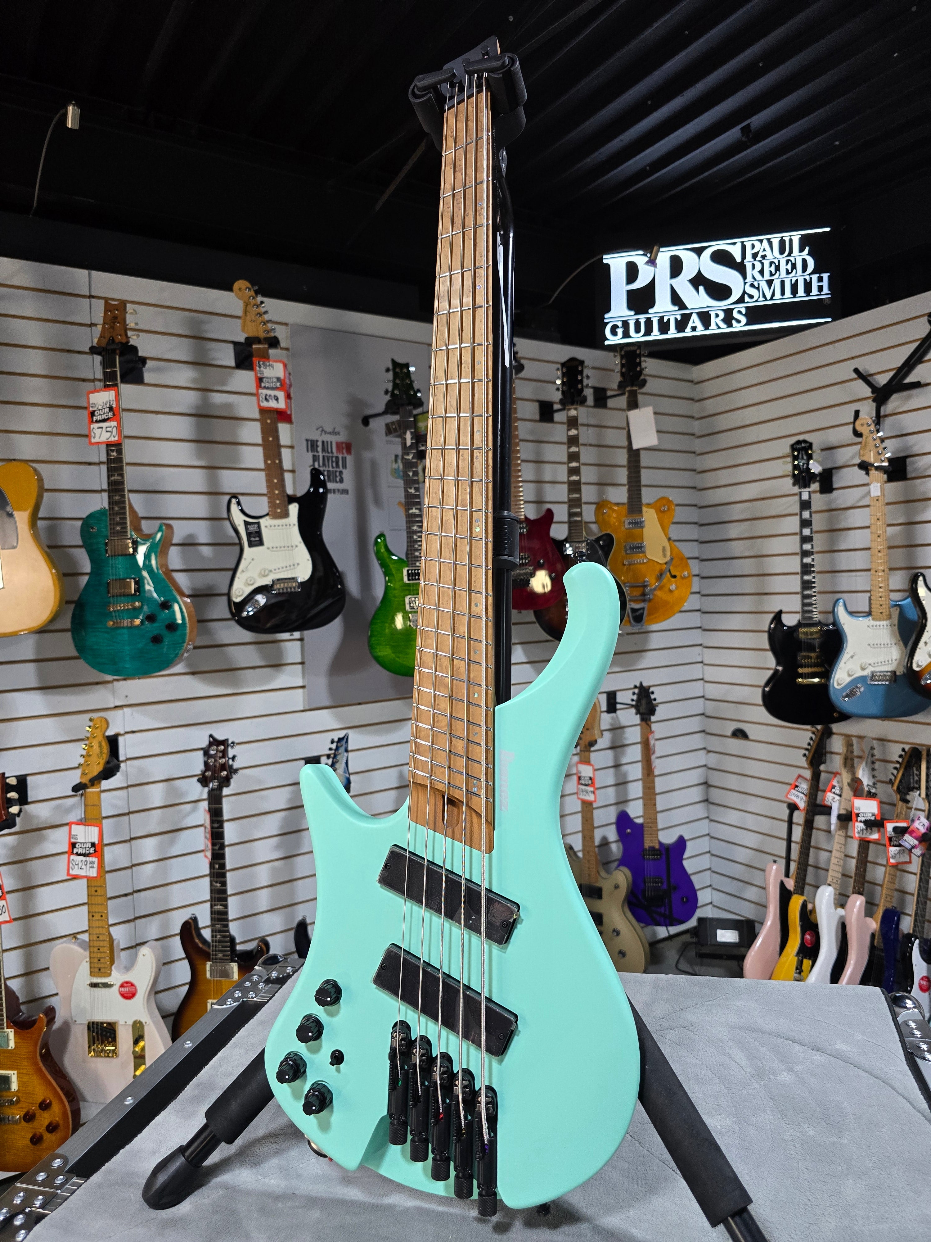 Ibanez Workshop EHB1005MS Left Handed Bass Guitar - Sea Foam Green Matte w/ Gig Bag + FREE Shipping #373