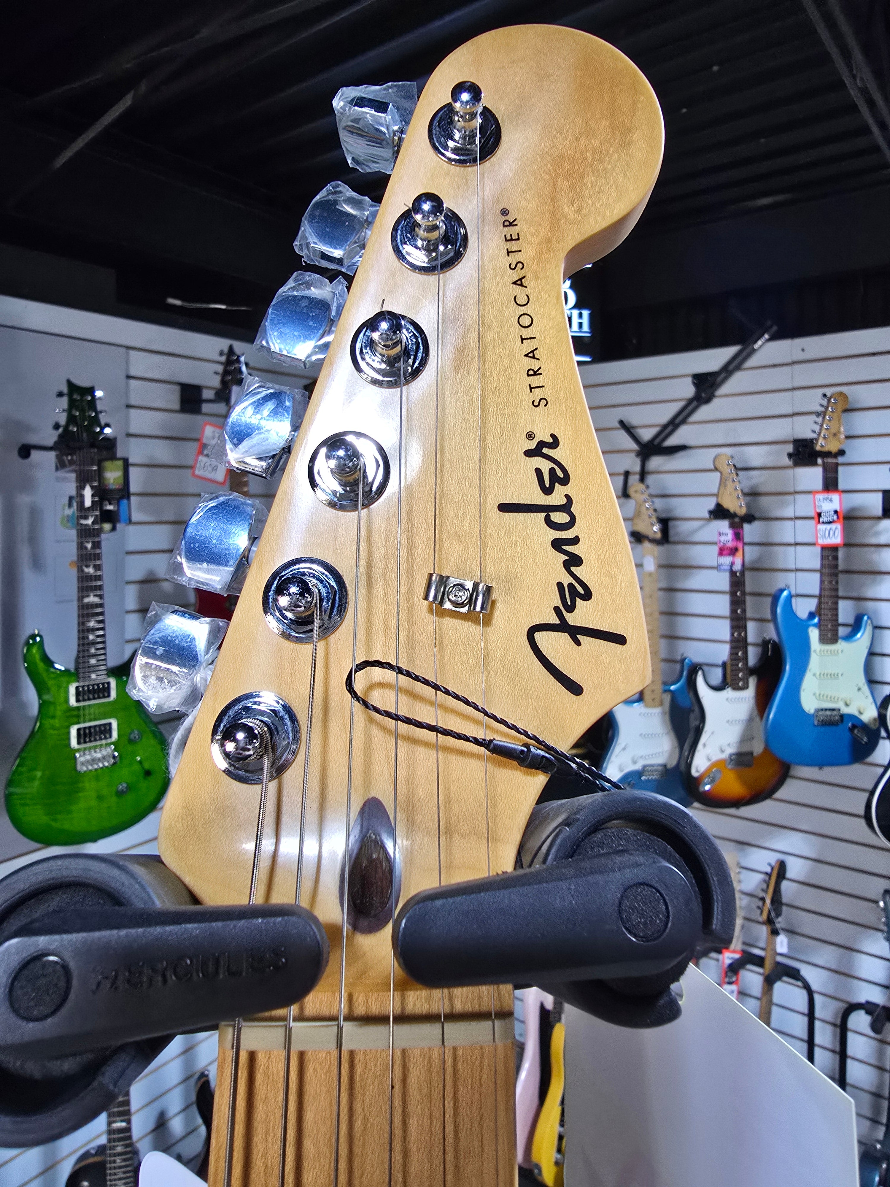 Fender Standard Stratocaster Electric Guitar - Olympic White & PLEK*D #384
