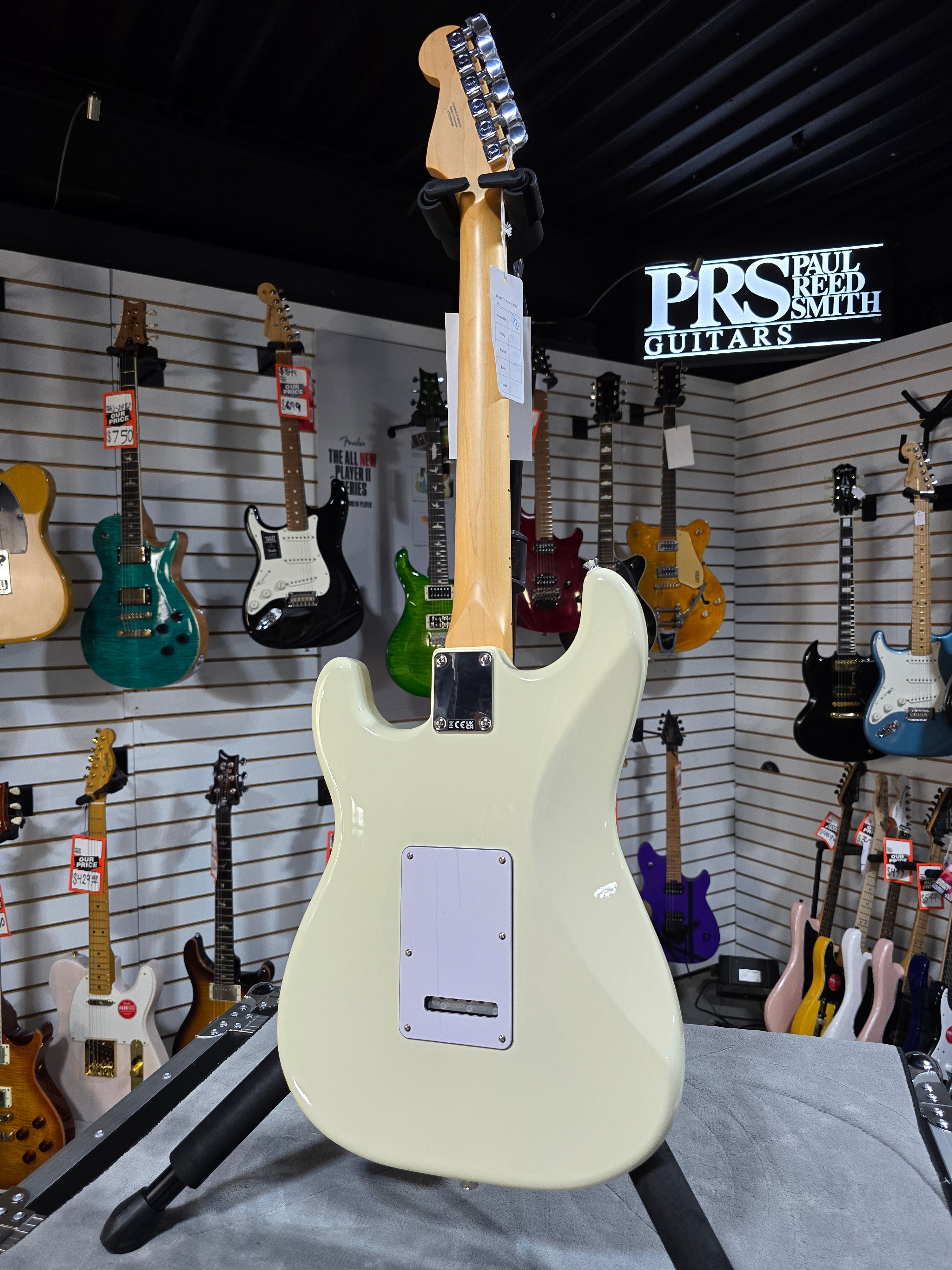 Fender Standard Stratocaster Electric Guitar - Olympic White & PLEK*D #384