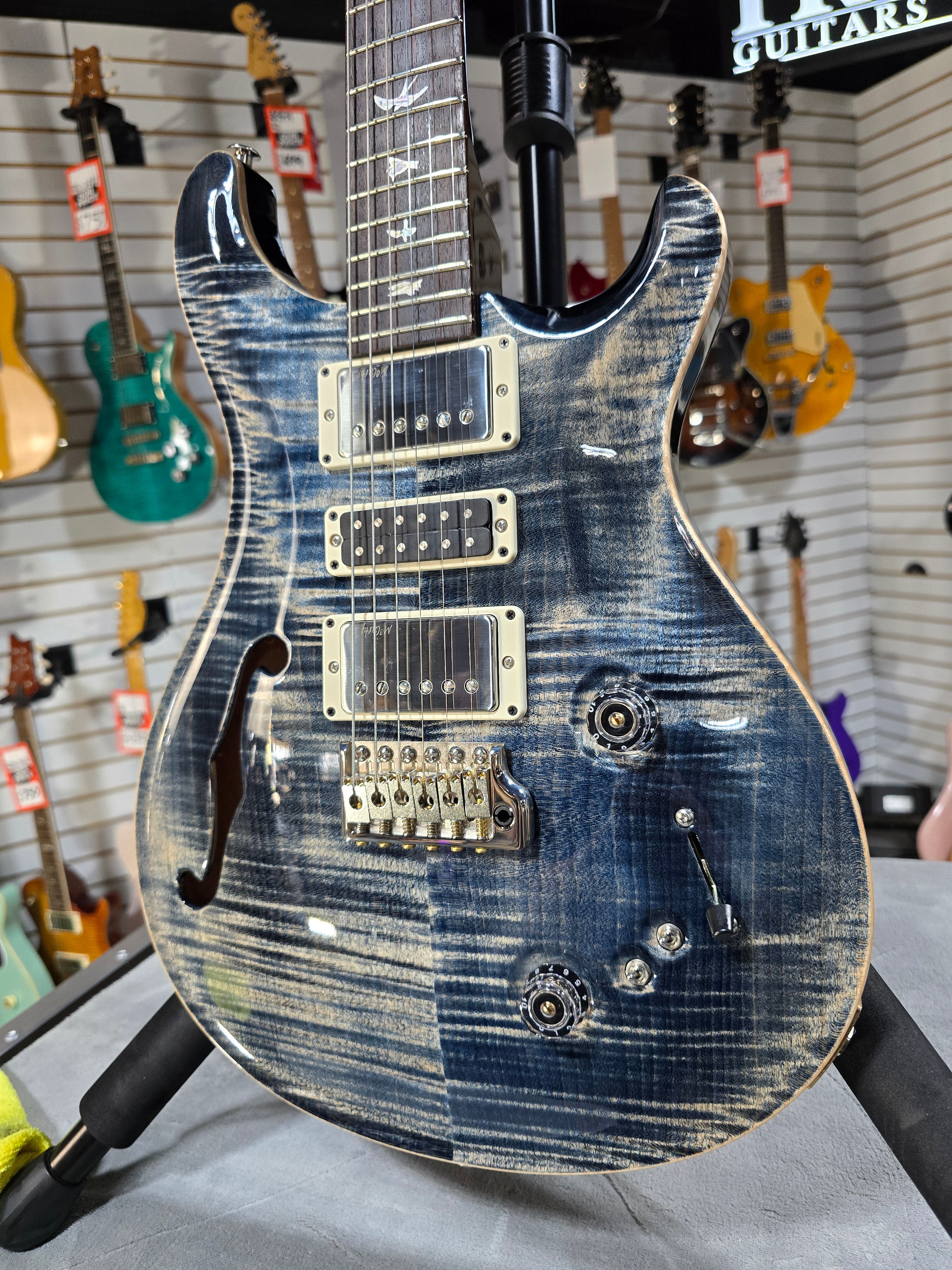 PRS Special Semi-Hollow - Electric Guitar - Faded Whale Blue w/ OHSC & PLEK*D #787
