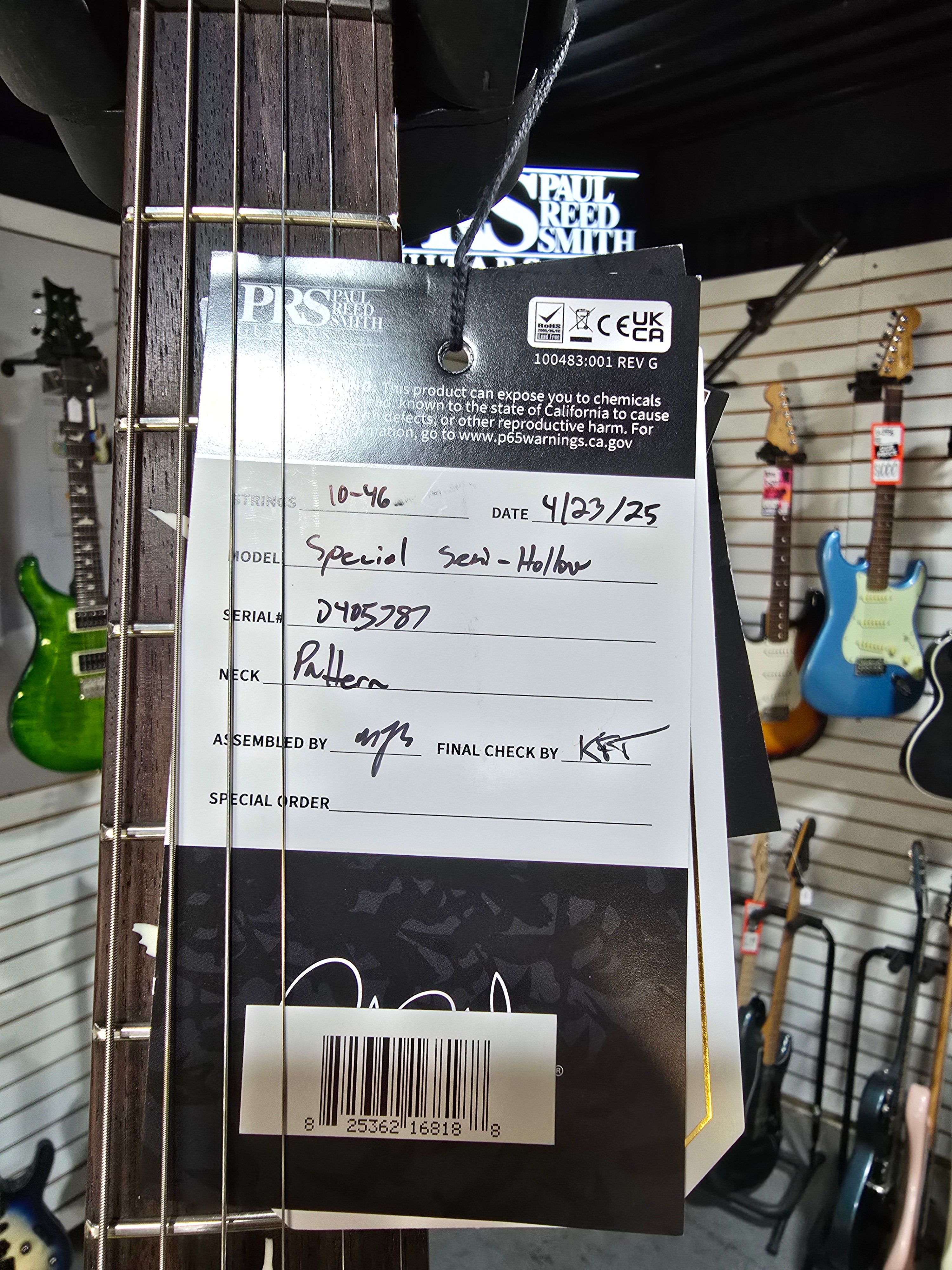 PRS Special Semi-Hollow - Electric Guitar - Faded Whale Blue w/ OHSC & PLEK*D #787