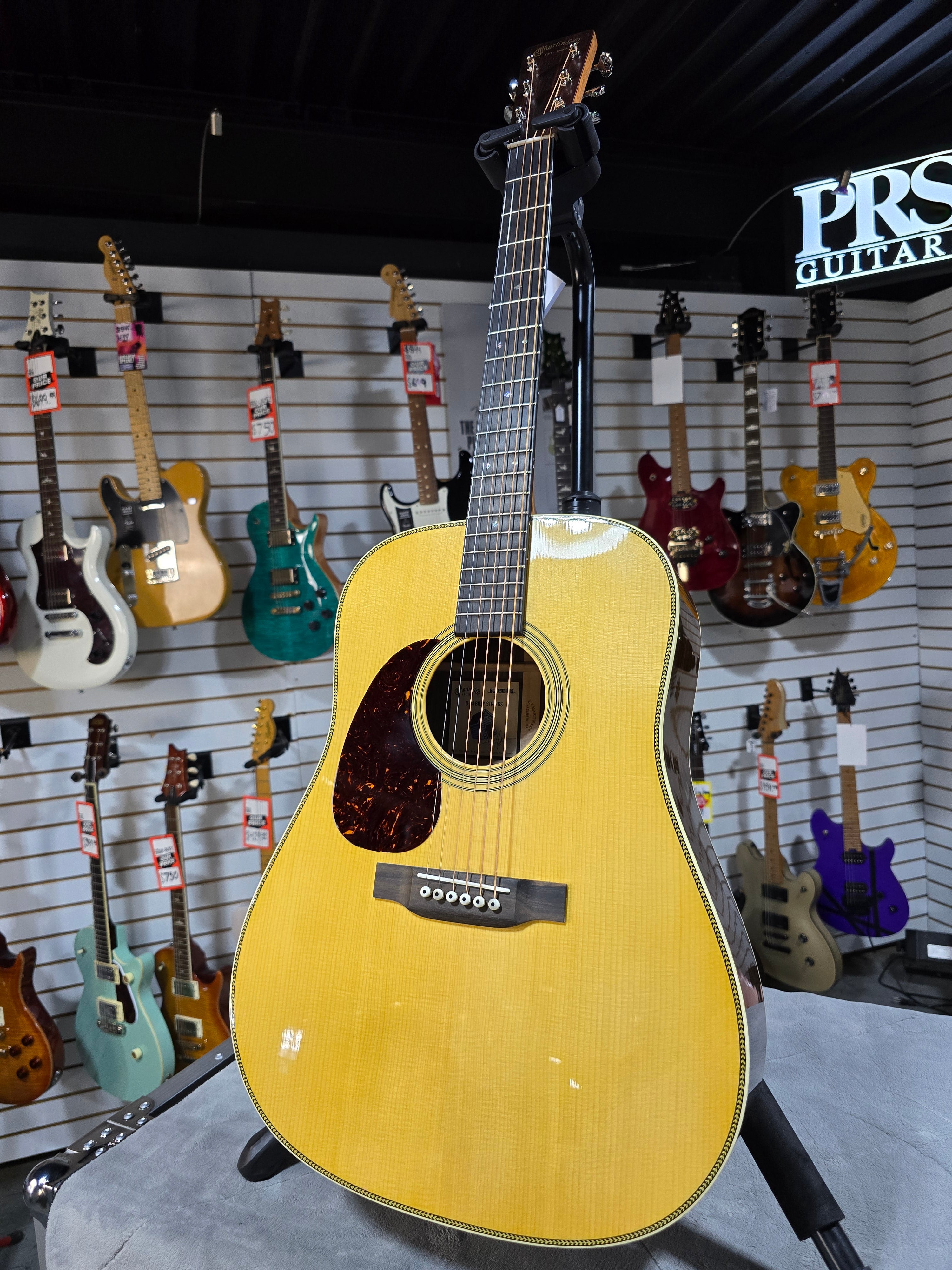 Martin Billy Strings Signature D-28 Left Handed Acoustic Guitar W/OHSC & PLEK*D #858