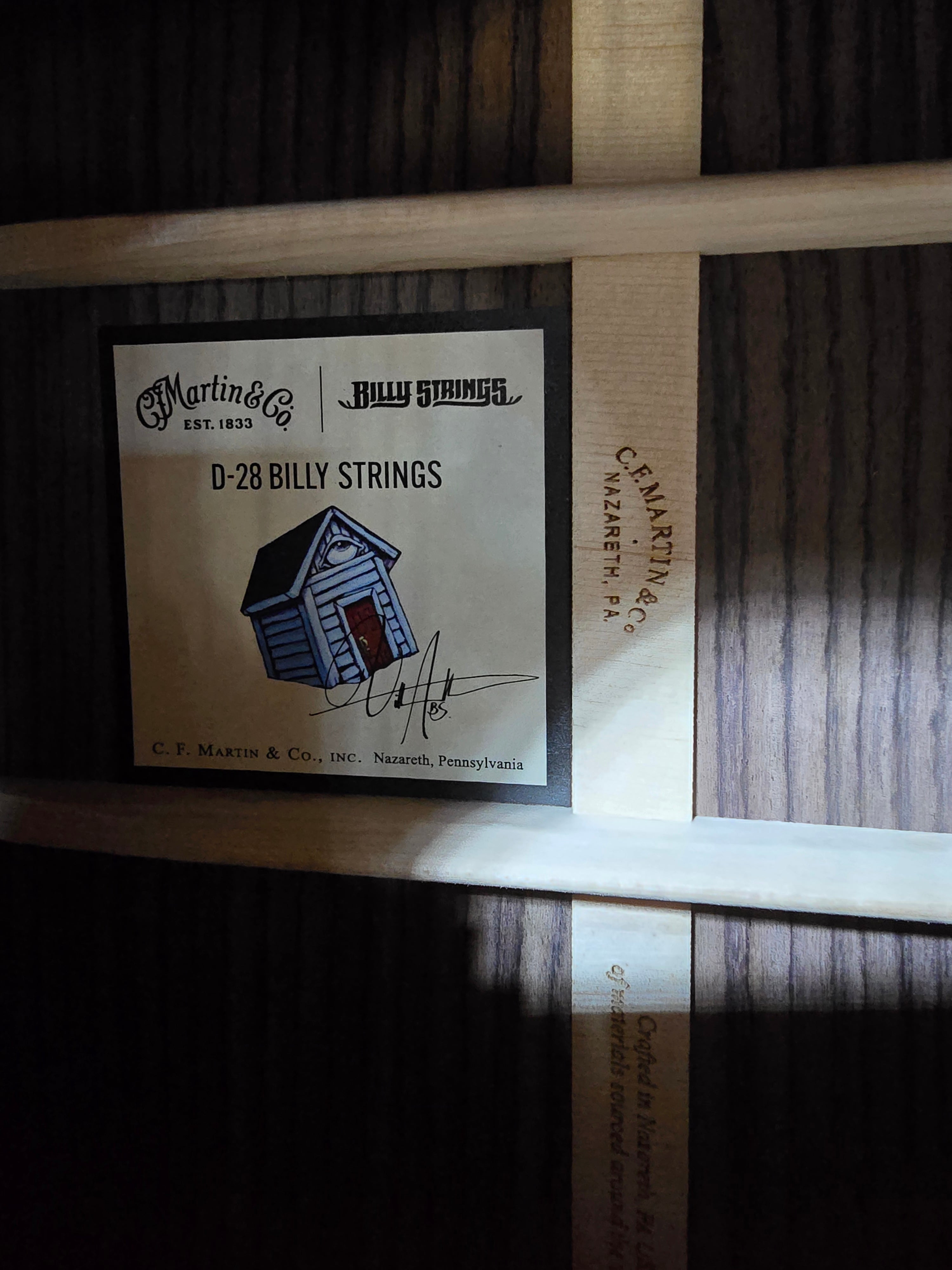 Martin Billy Strings Signature D-28 Left Handed Acoustic Guitar W/OHSC & PLEK*D #858