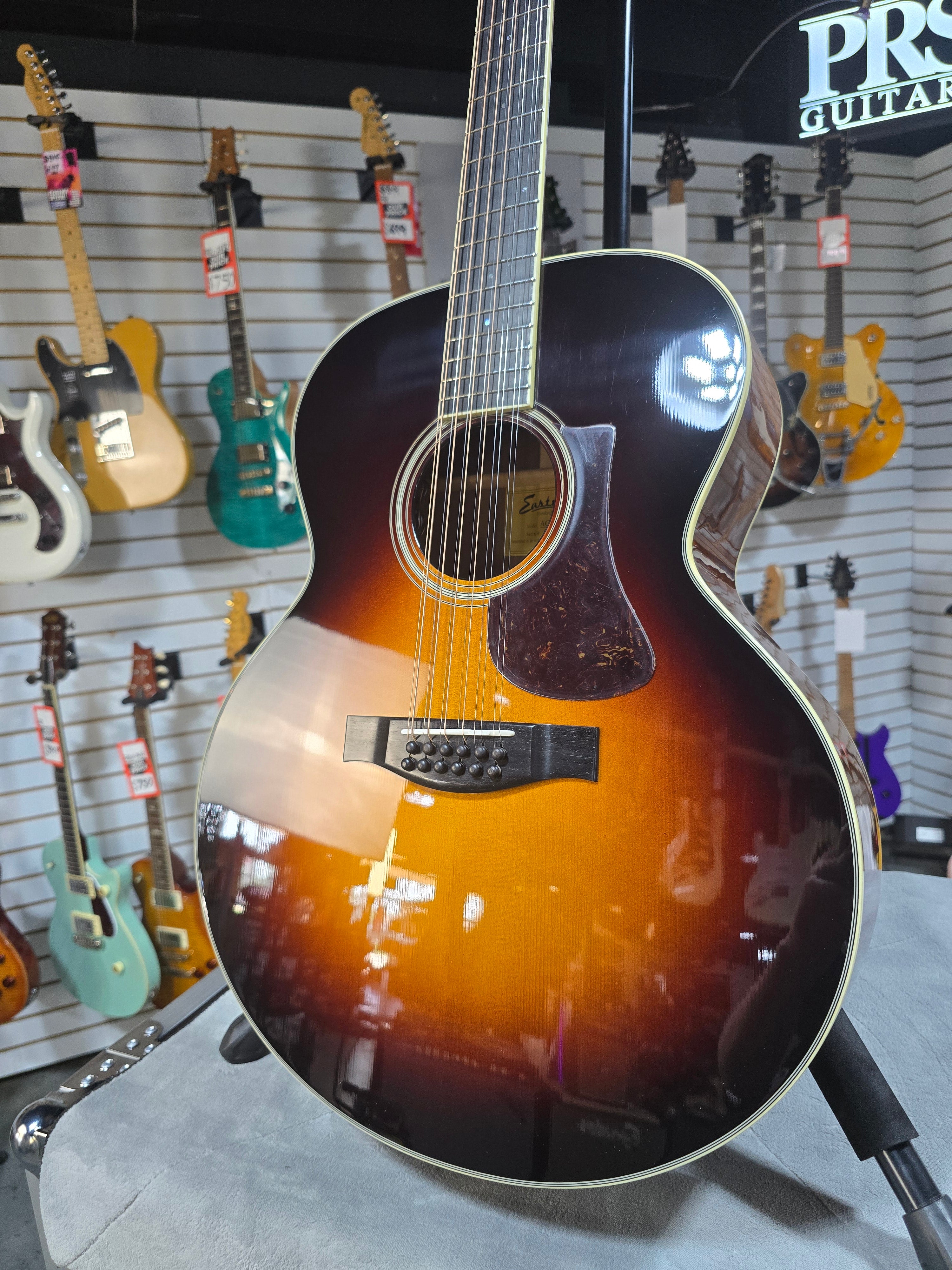 Eastman AC330E - 12 String Acoustic Guitar - Sunburst W/OHSC & PLEK*D #340