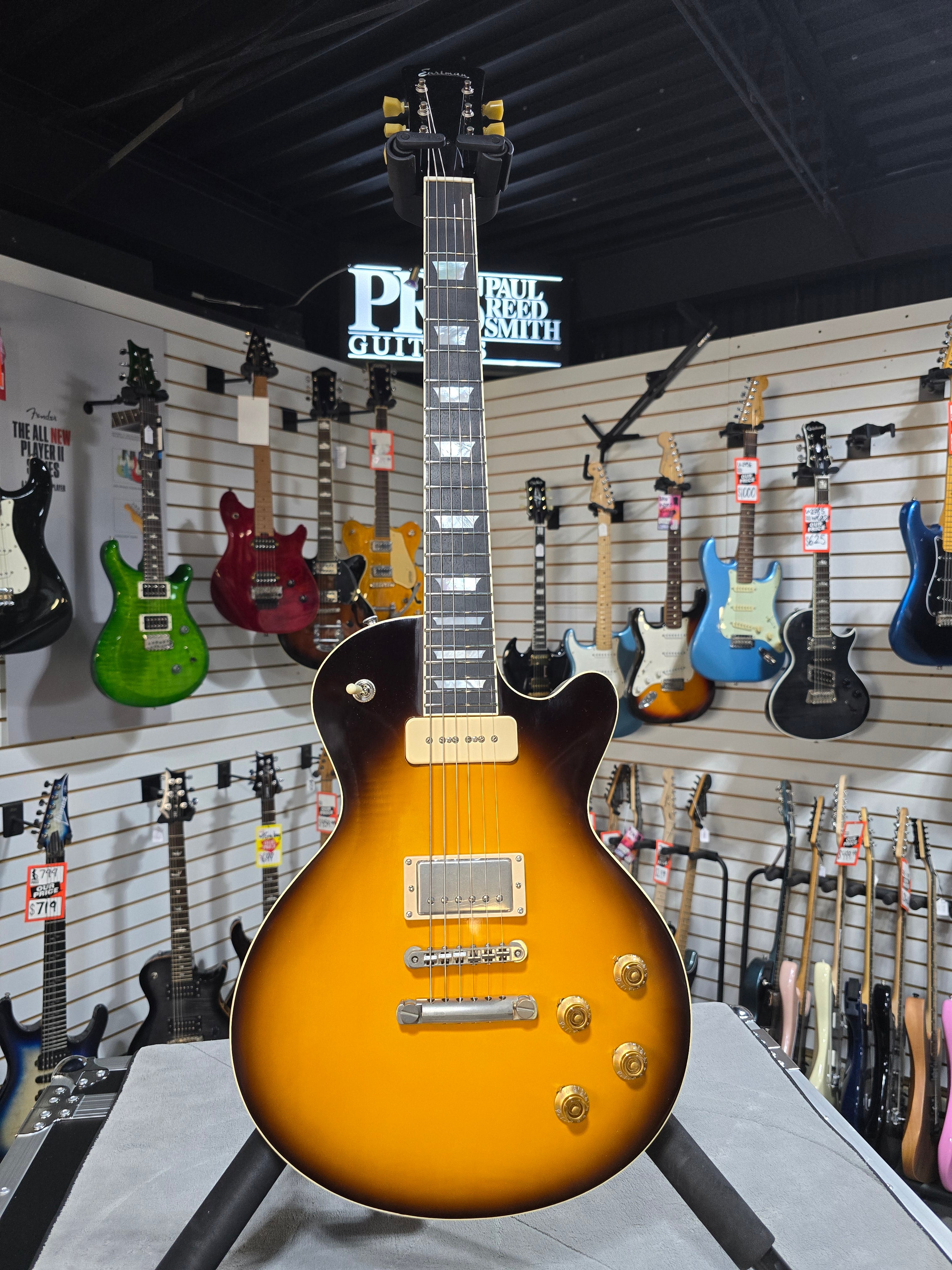 Eastman SB58/TV 2025 - Sunburst w/OHSC & PLEK*D #122