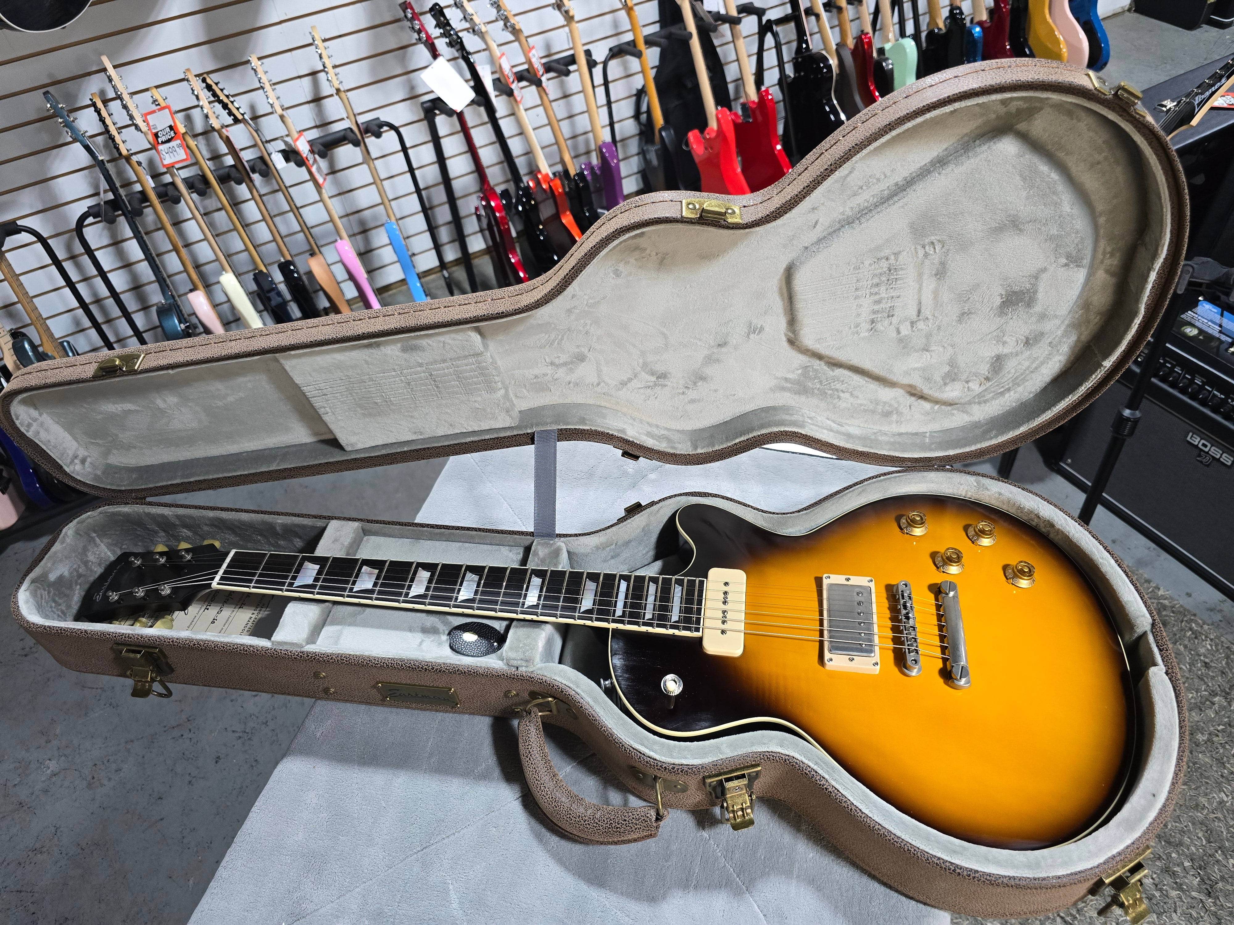 Eastman SB58/TV 2025 - Sunburst w/OHSC & PLEK*D #122