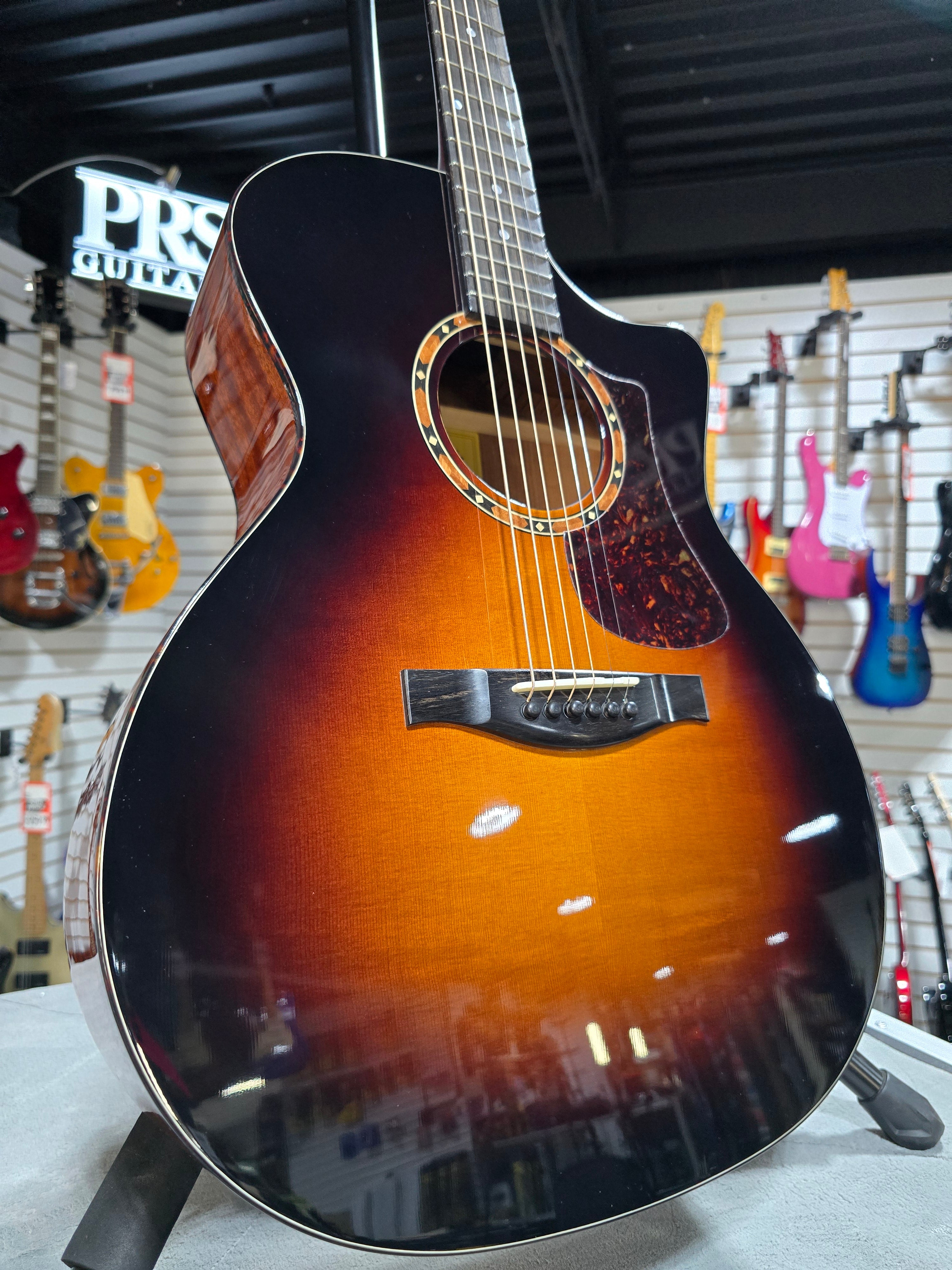 Eastman AC122-2CE Acoustic Electric Guitar - Sunburst w/Gig Bag & PLEK*D #899
