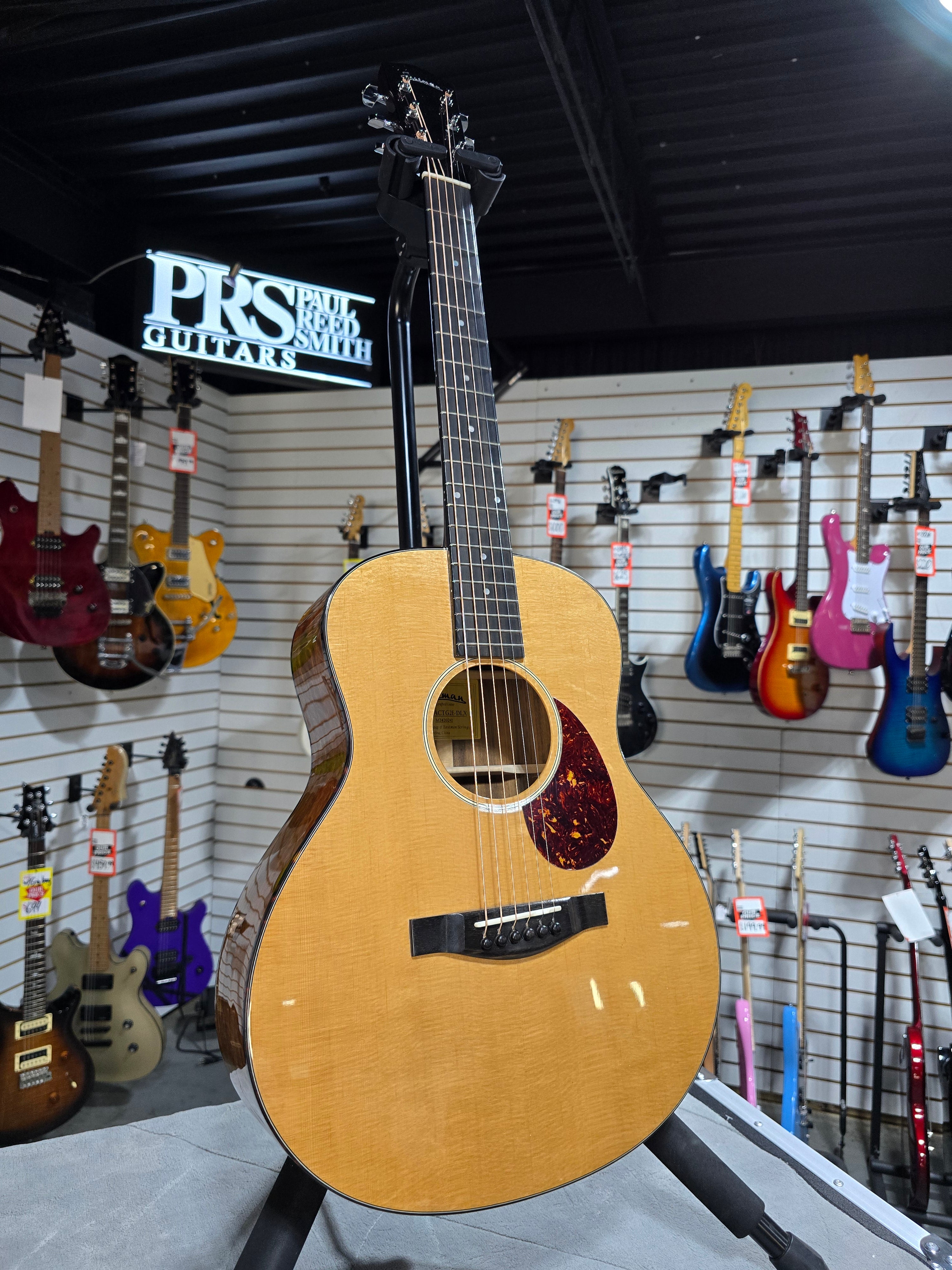 Eastman ACTG2E-DLX Sitka/Ovangkol Travel Guitar w/Gig Bag & PLEK*D #242