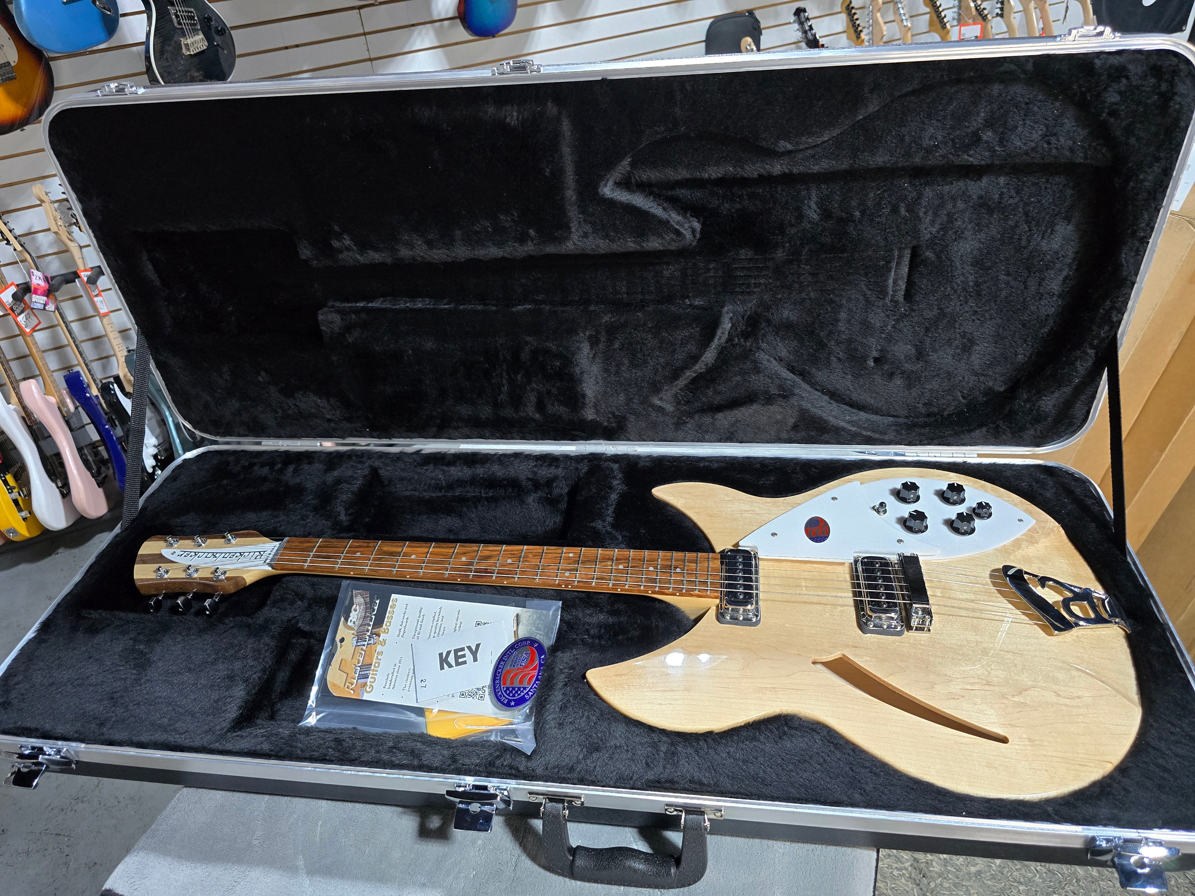 2025 Rickenbacker 330MG Guitar - Mapleglo W/OHSC #729
