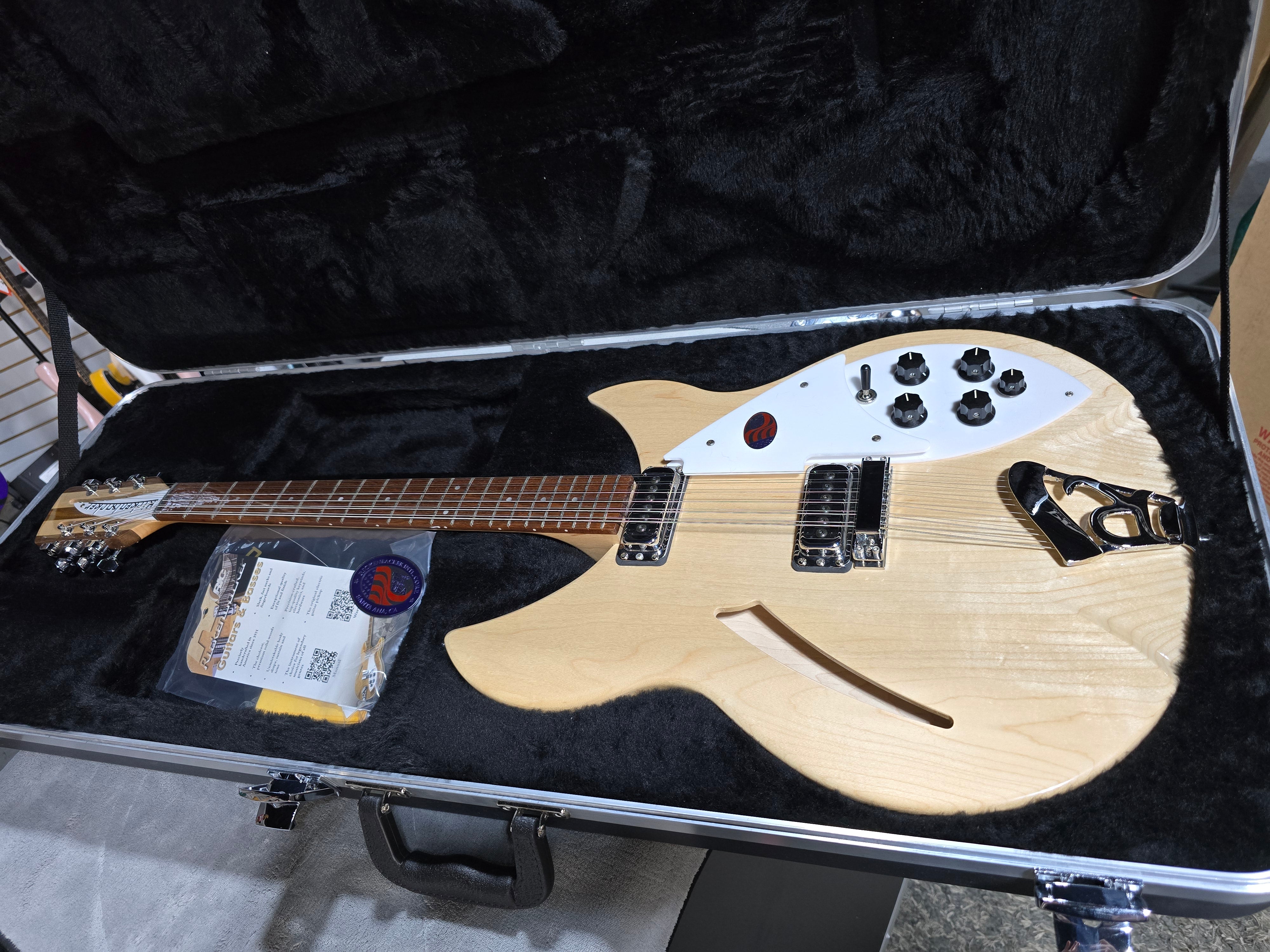 Rickenbacker 2024 330/12 Semi-Hollow Electric - Mapleglo W/OHSC #743