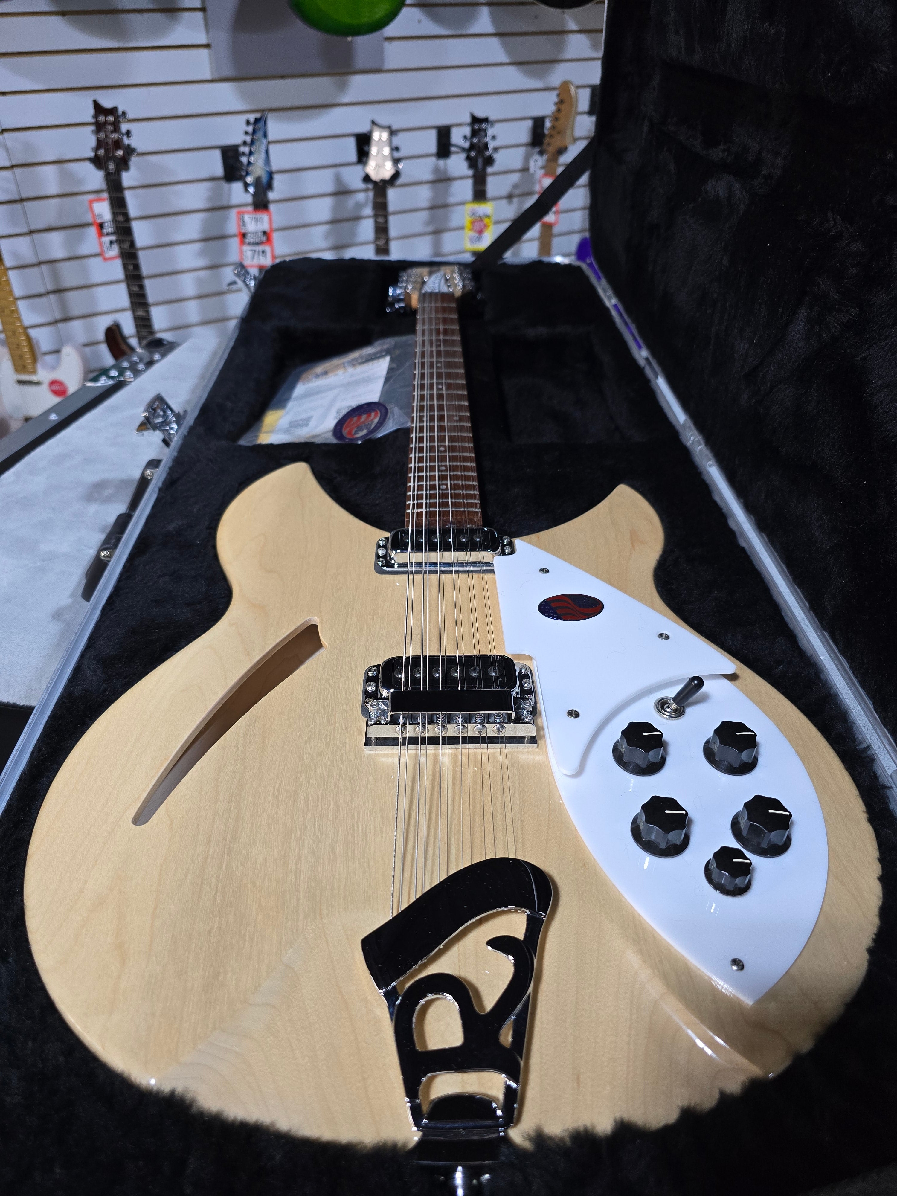 Rickenbacker 2024 330/12 Semi-Hollow Electric - Mapleglo W/OHSC #743