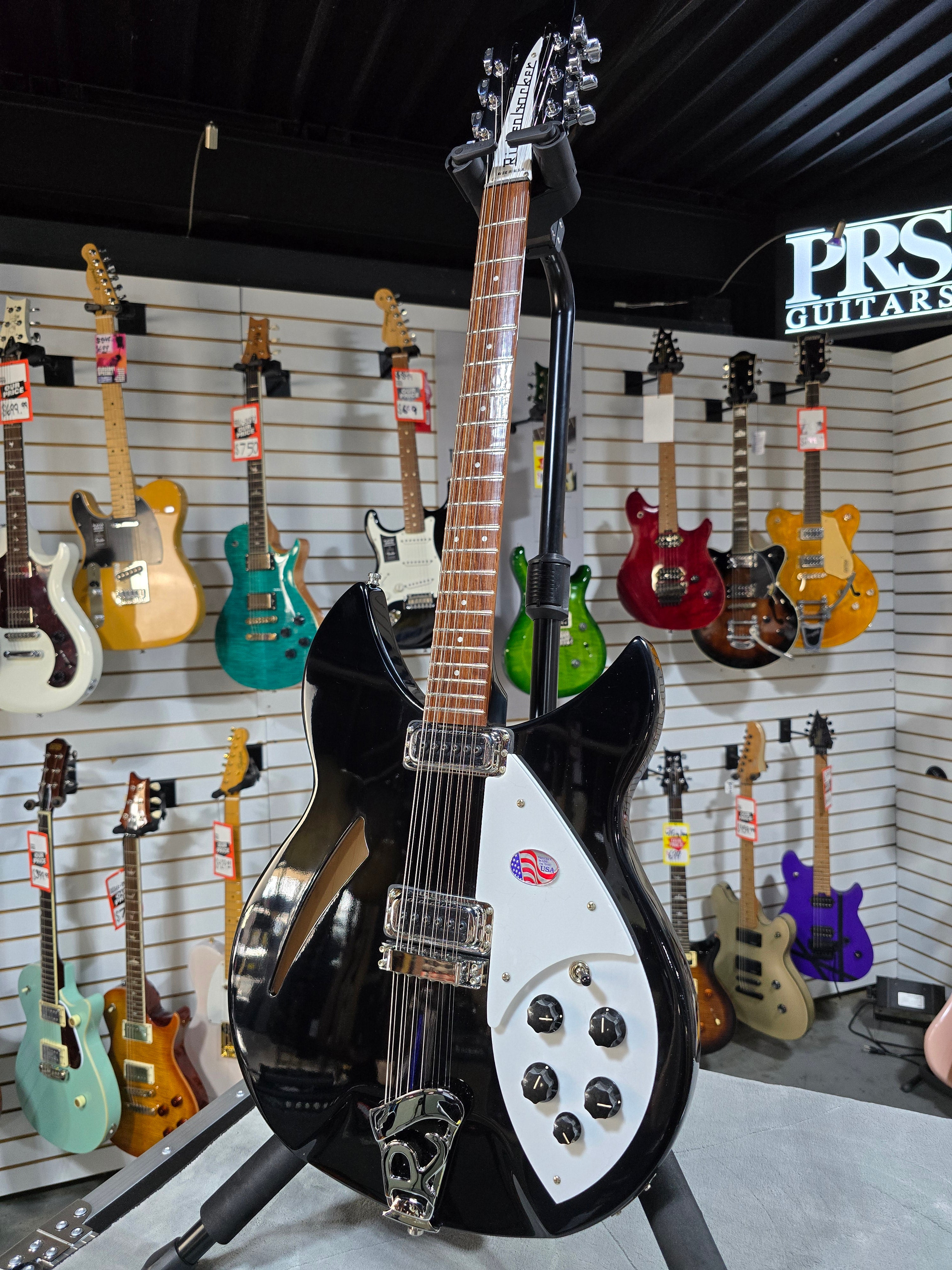 2024 Rickenbacker 330/12 Semi-Hollow Electric - Jetglo W/OHSC #744