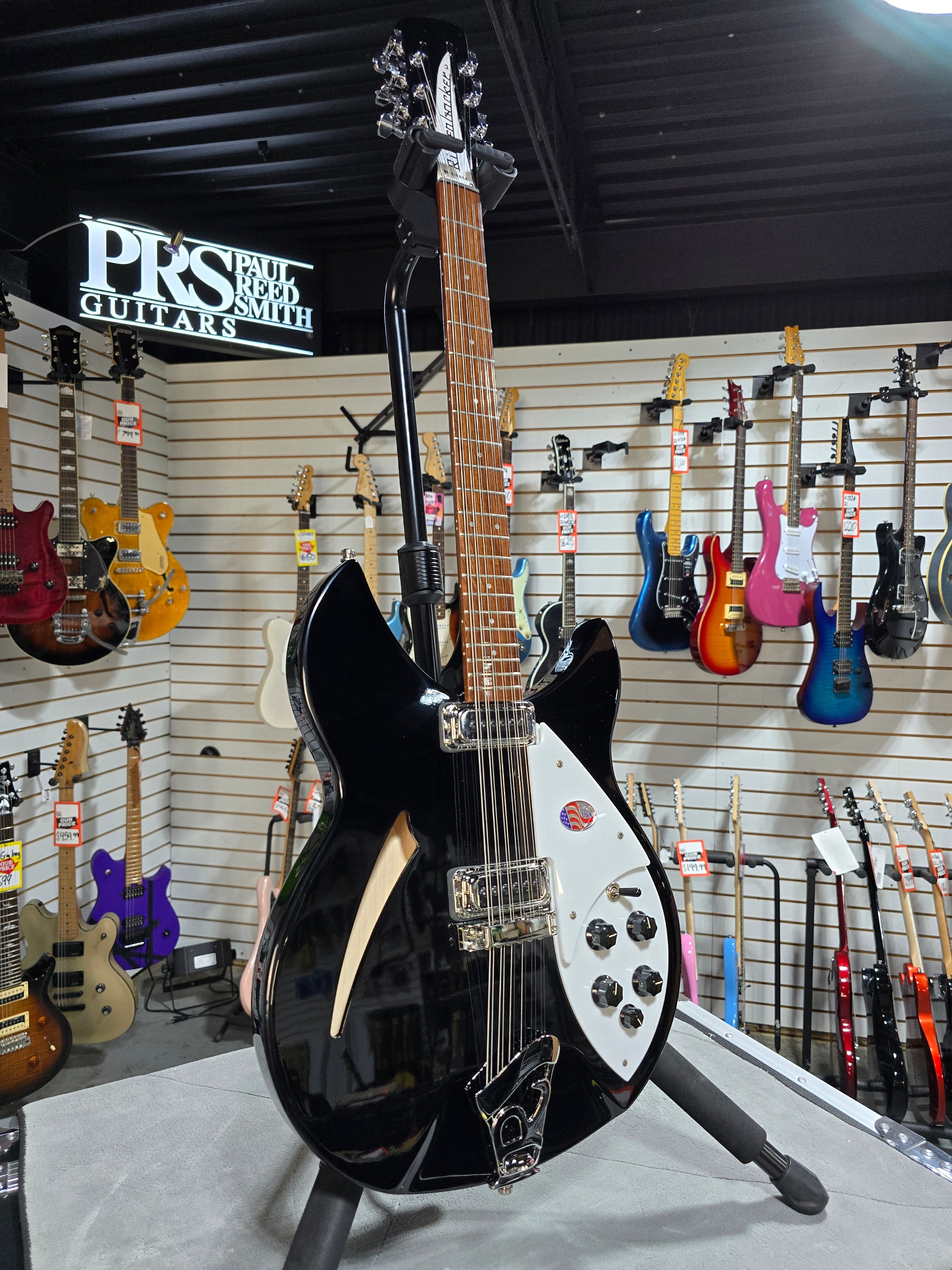 2024 Rickenbacker 330/12 Semi-Hollow Electric - Jetglo W/OHSC #744