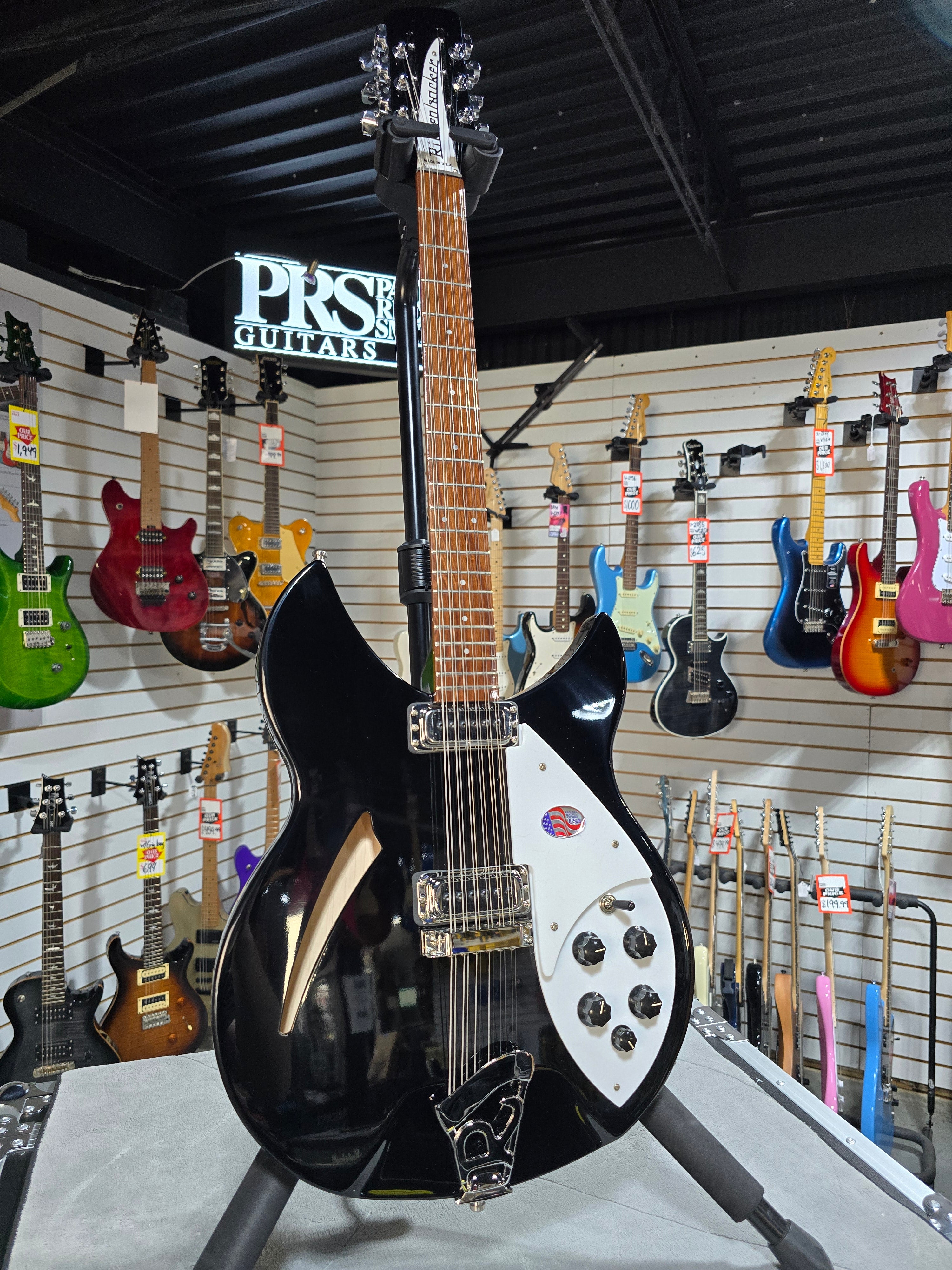 2024 Rickenbacker 330/12 Semi-Hollow Electric - Jetglo W/OHSC #744