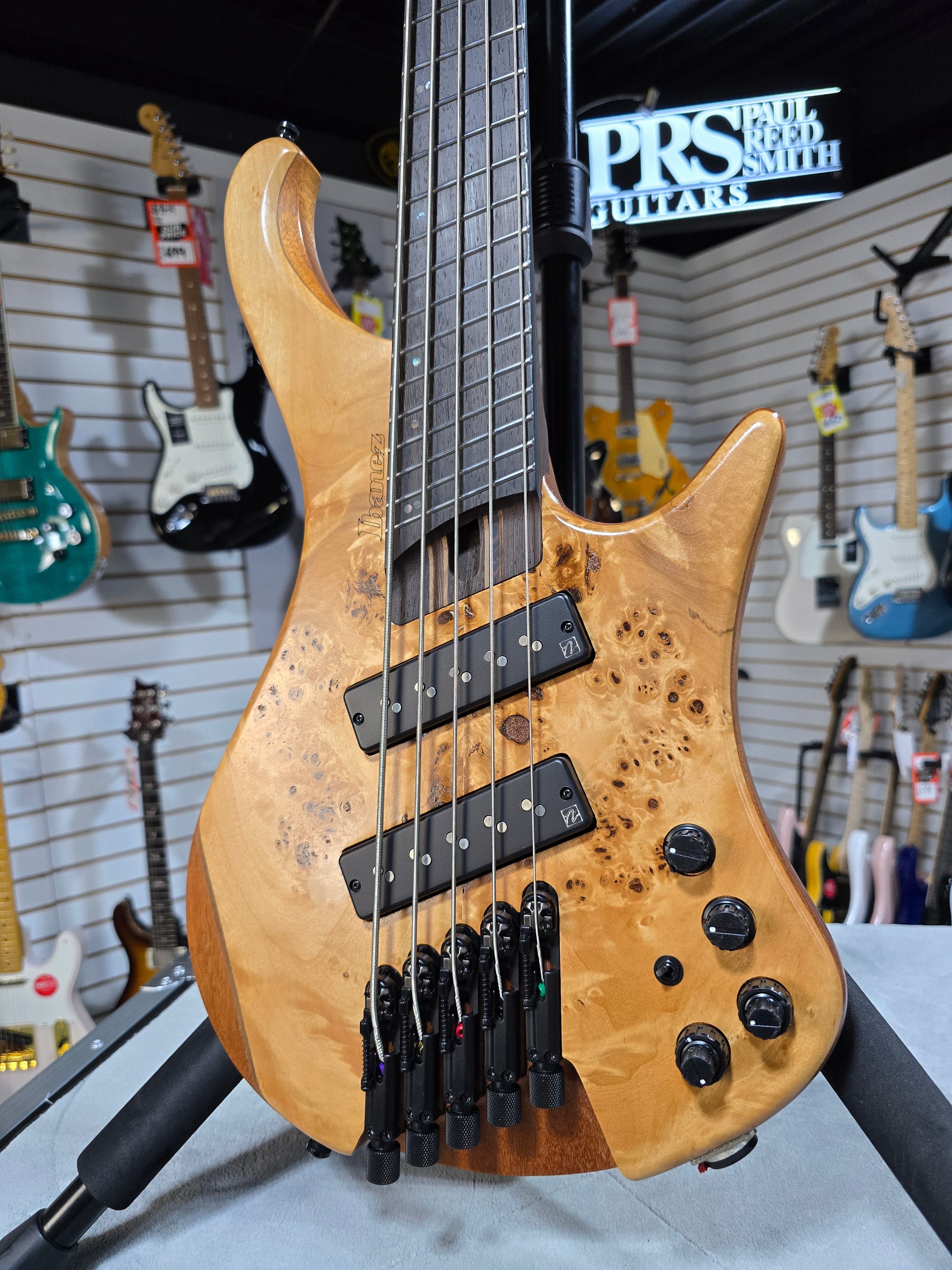 EHB Ergonomic Headless 5-string Multi-scale Bass Guitar - Florid Natural Low Gloss #177