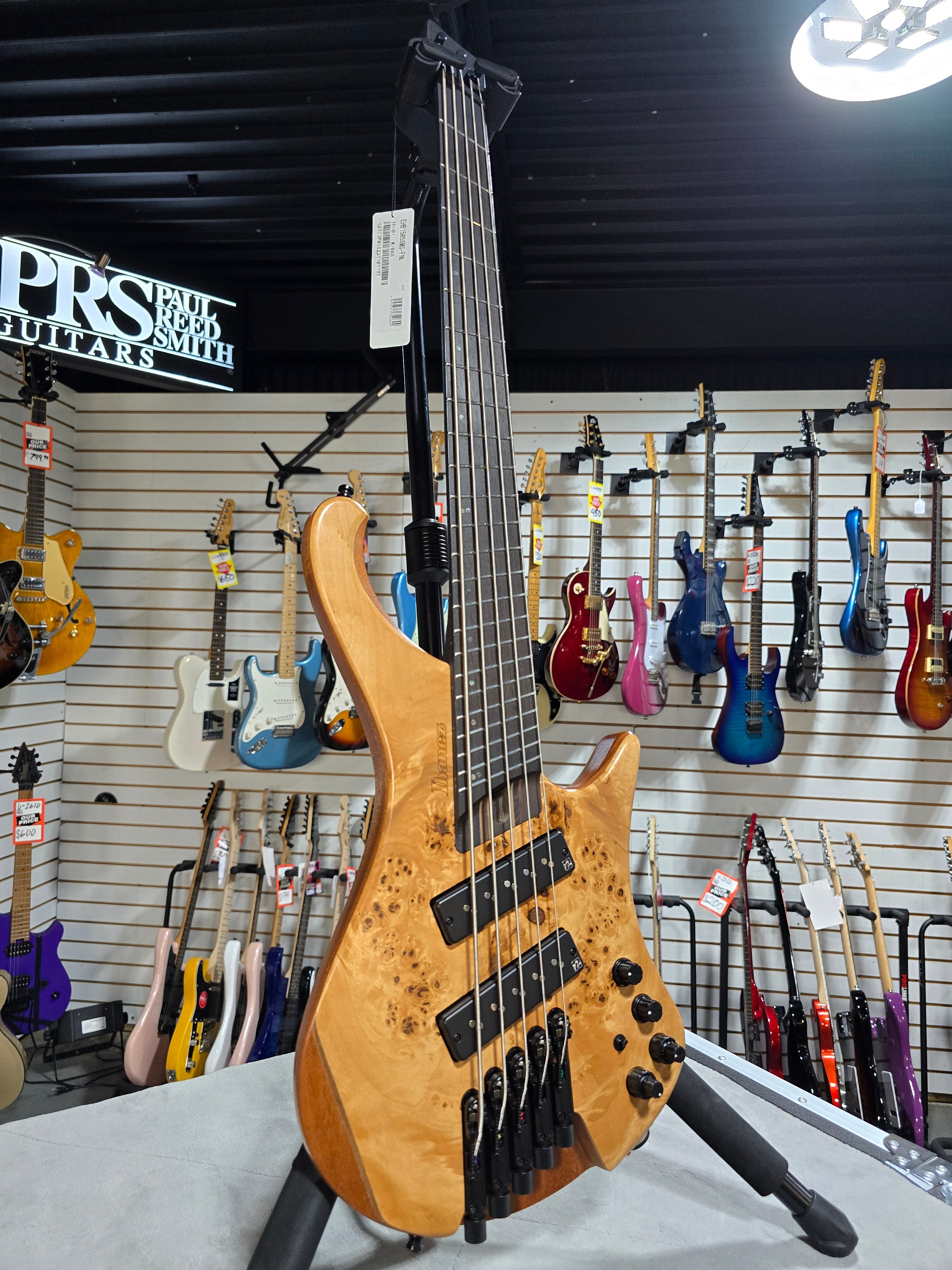 EHB Ergonomic Headless 5-string Multi-scale Bass Guitar - Florid Natural Low Gloss #177