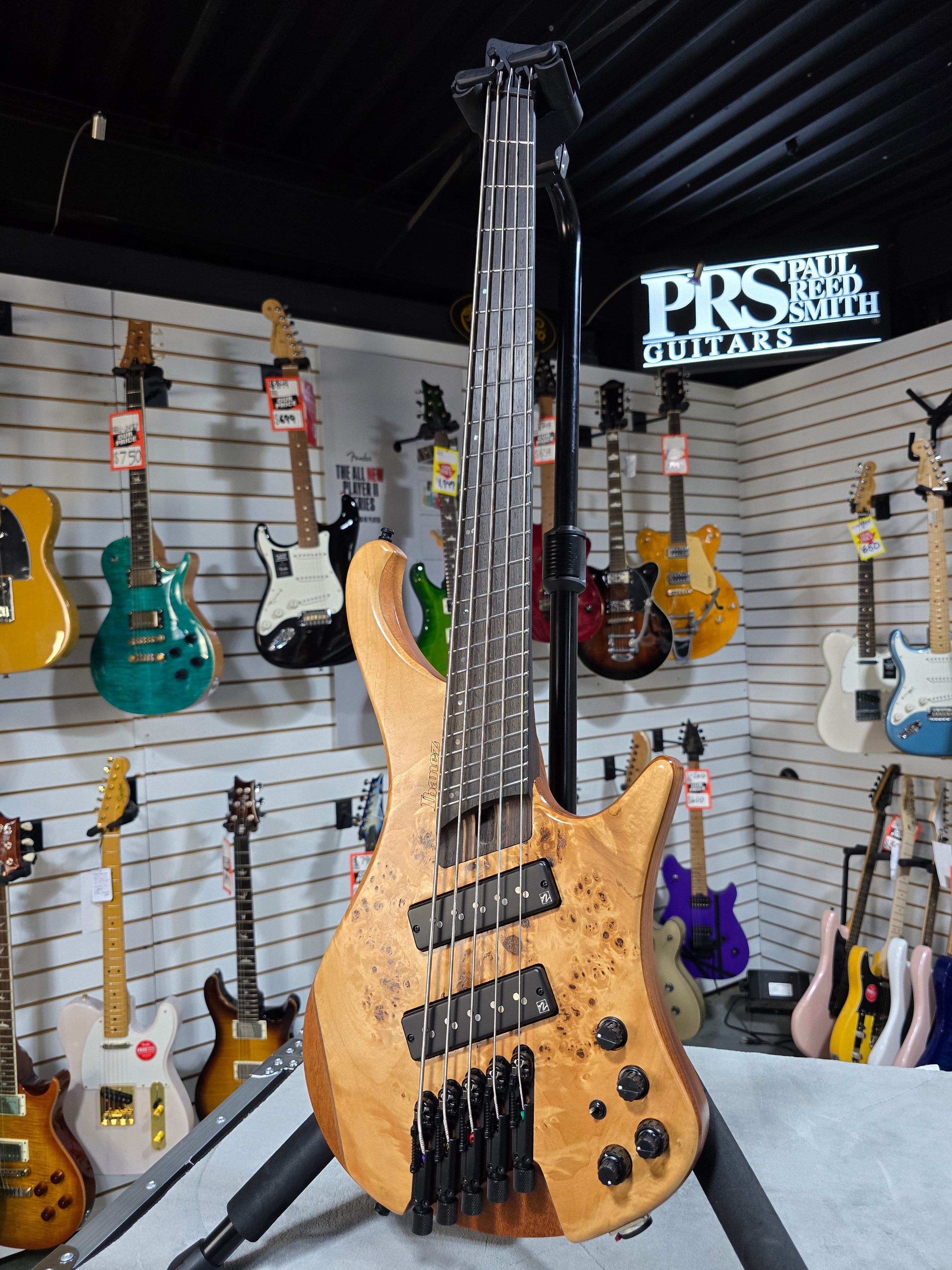EHB Ergonomic Headless 5-string Multi-scale Bass Guitar - Florid Natural Low Gloss #177