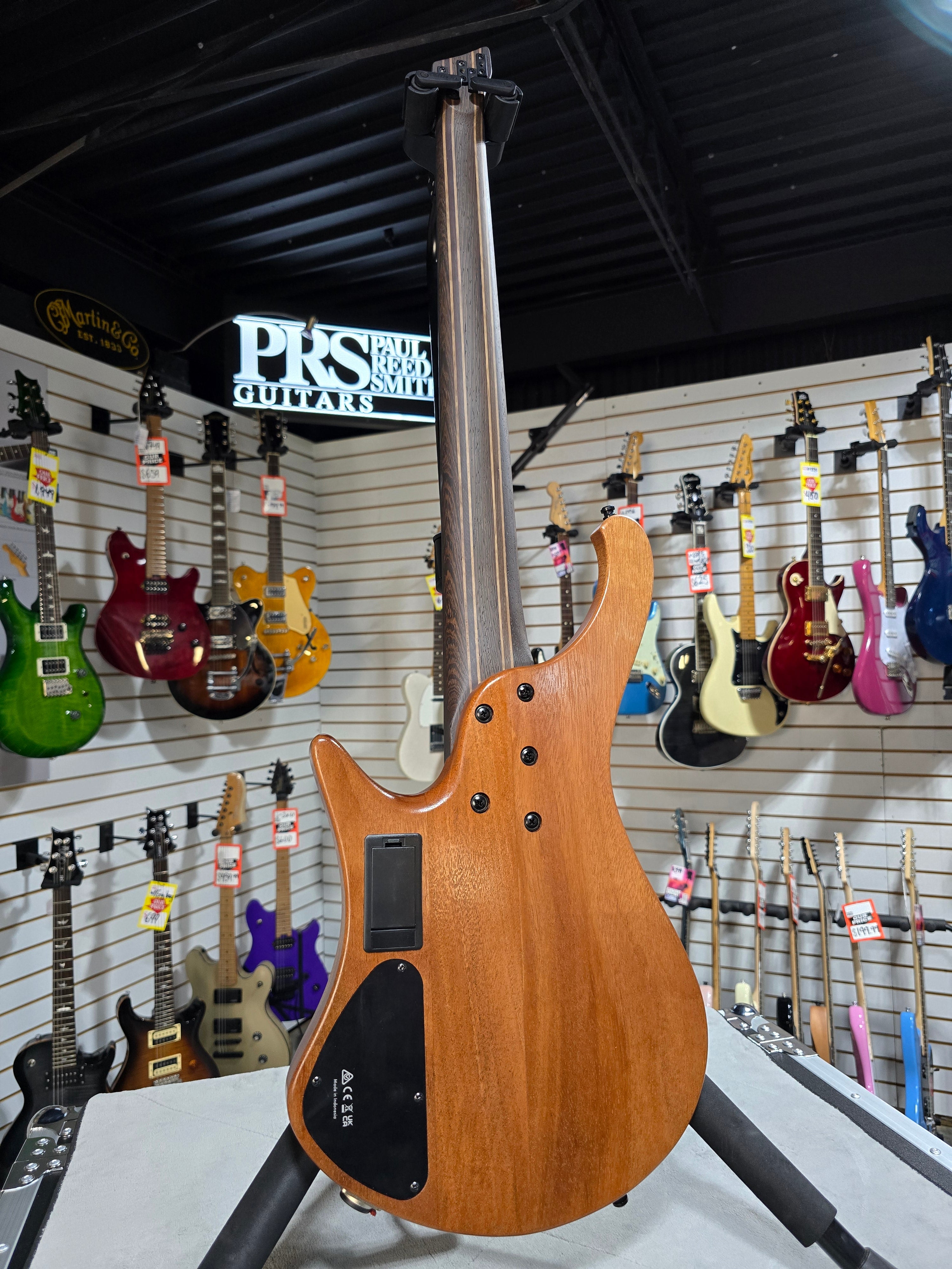 EHB Ergonomic Headless 5-string Multi-scale Bass Guitar - Florid Natural Low Gloss #177