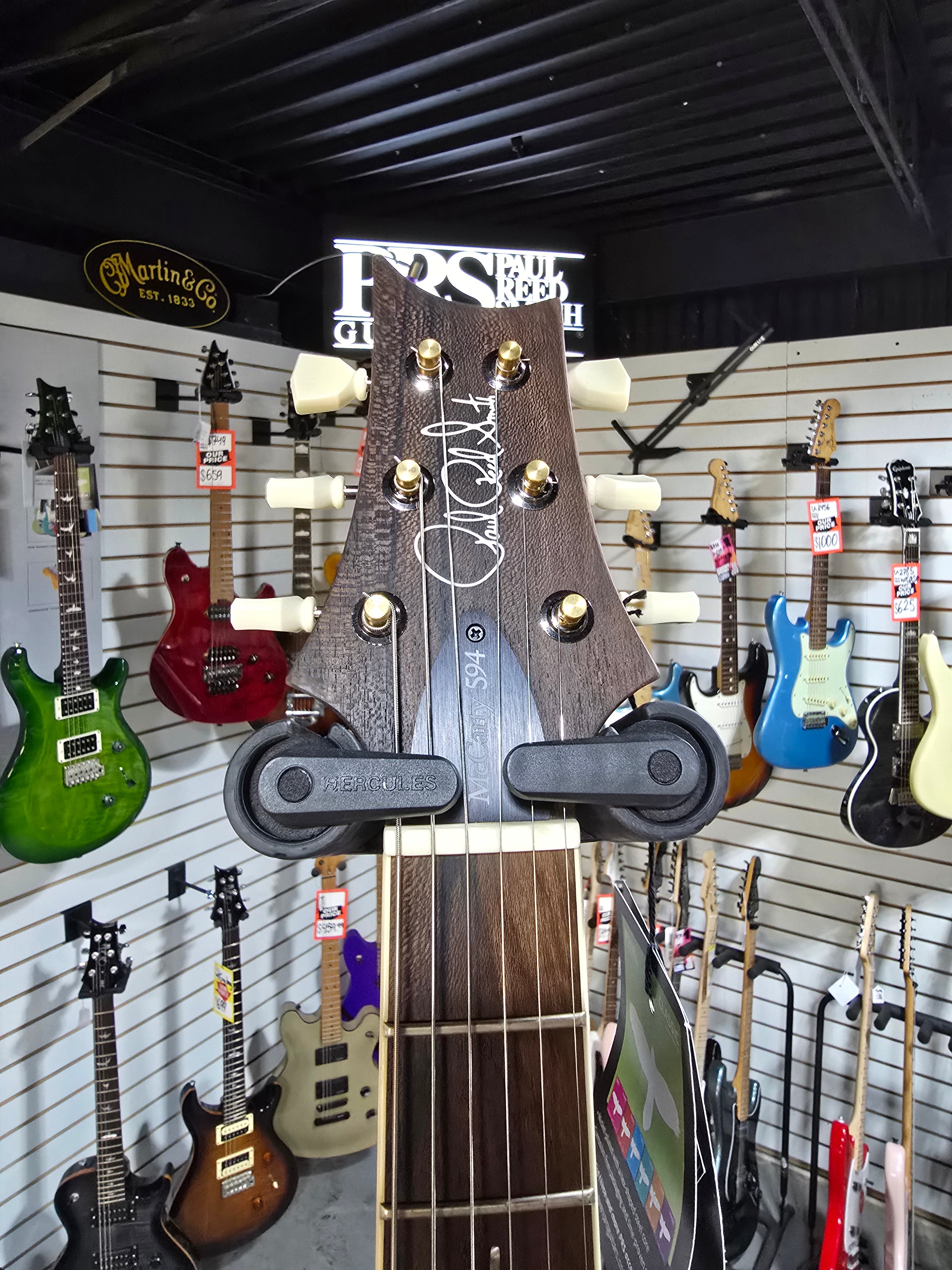 Wood Library McCarty Singlecut 594 - Custom Color Satin Platinum w/Paisley Case #627 GET PLEK'D!